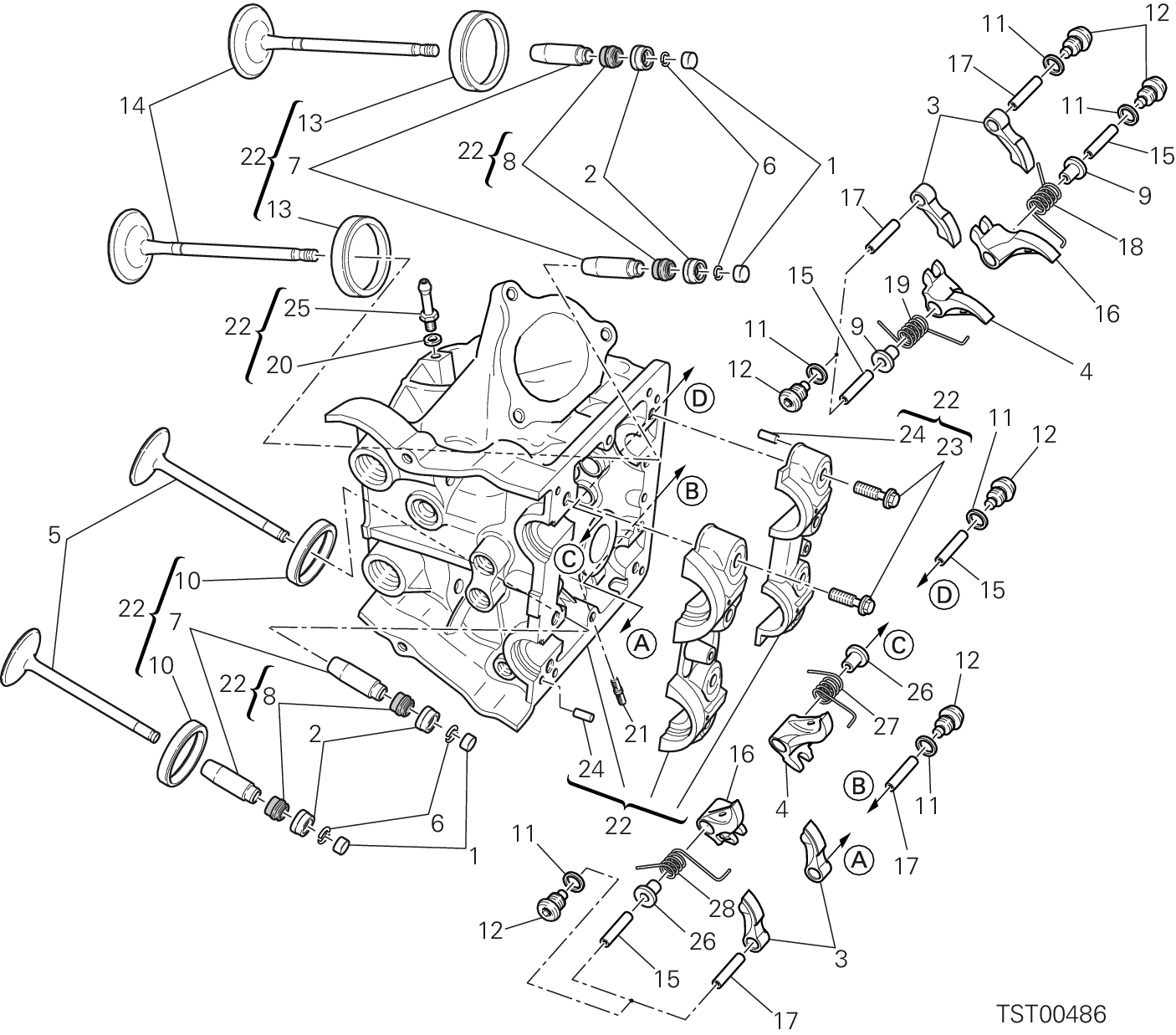 015 CULASSE HORIZONTALE POUR HYPERMOTARD SP 2014