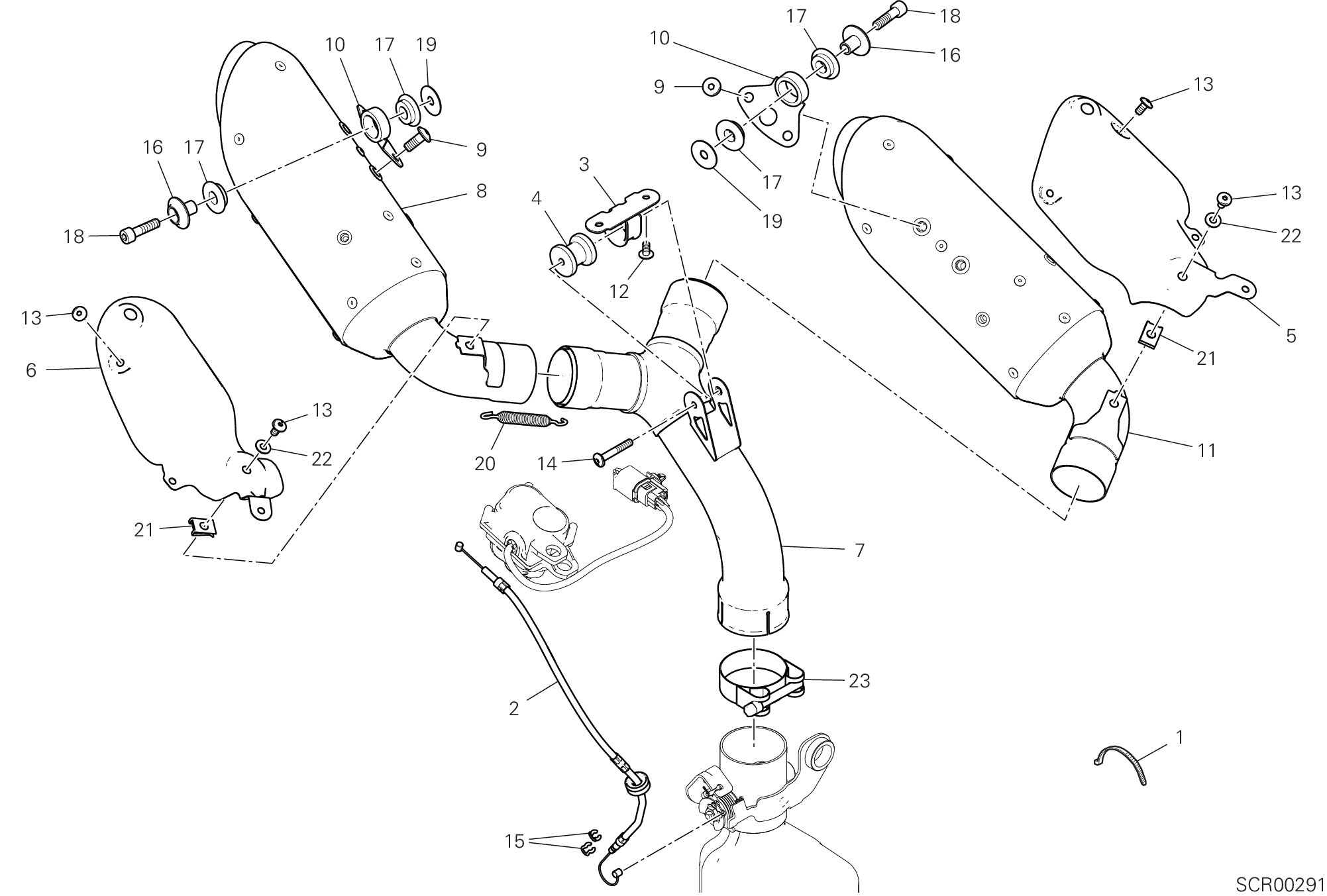 30B SILENCIEUX DECHAPPEMENT POUR HYPERMOTARD 950 SP 2020