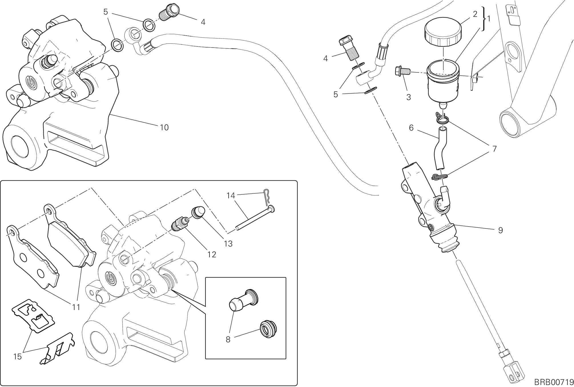 20D SYSTEME DE FREIN ARRIERE POUR SCRAMBLER ICON 2021