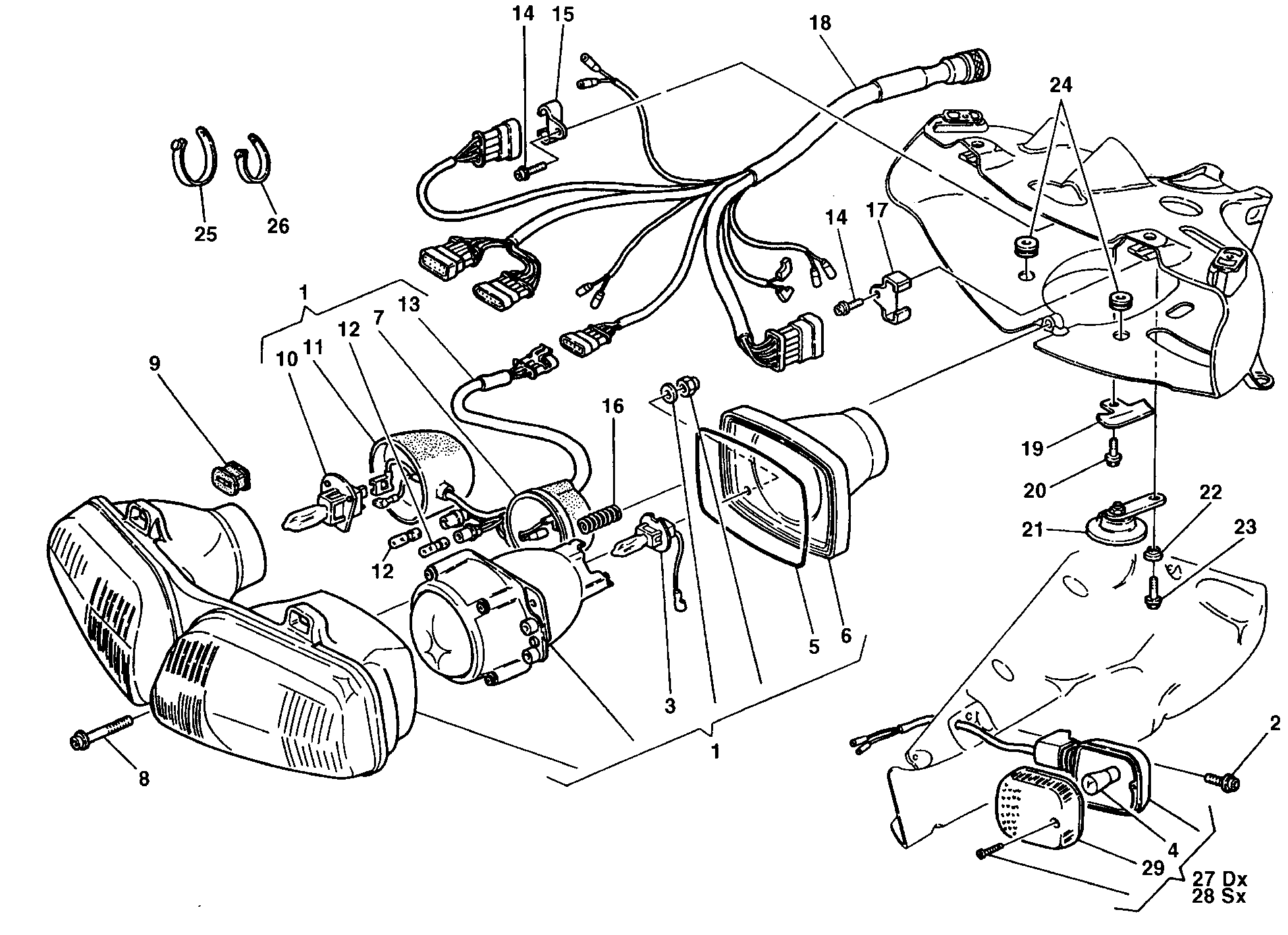 021 FEU AVANT POUR SUPERBIKE 748 1998