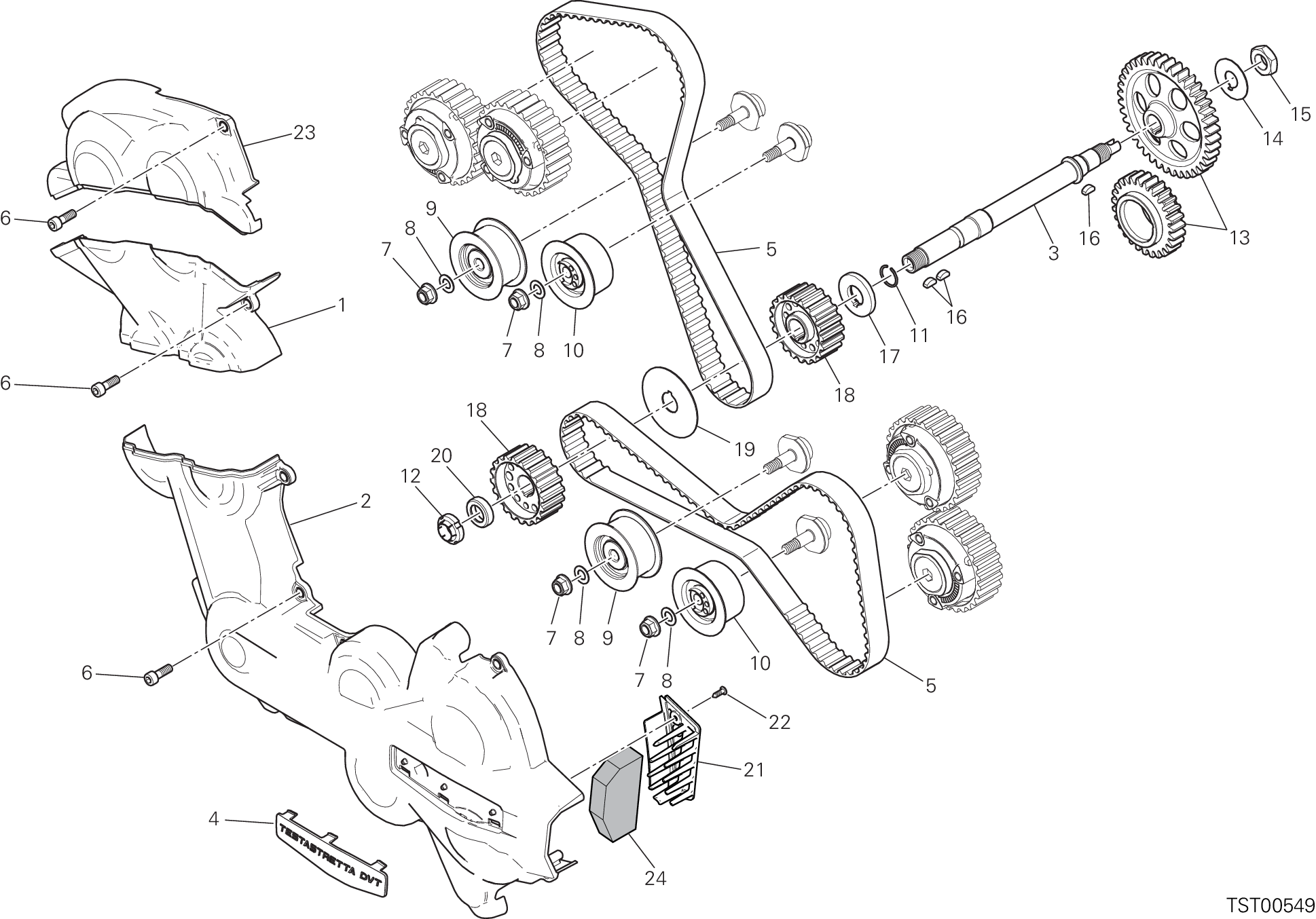 008 DISTRIBUTION POUR MULTISTRADA 1200 ABS 2016