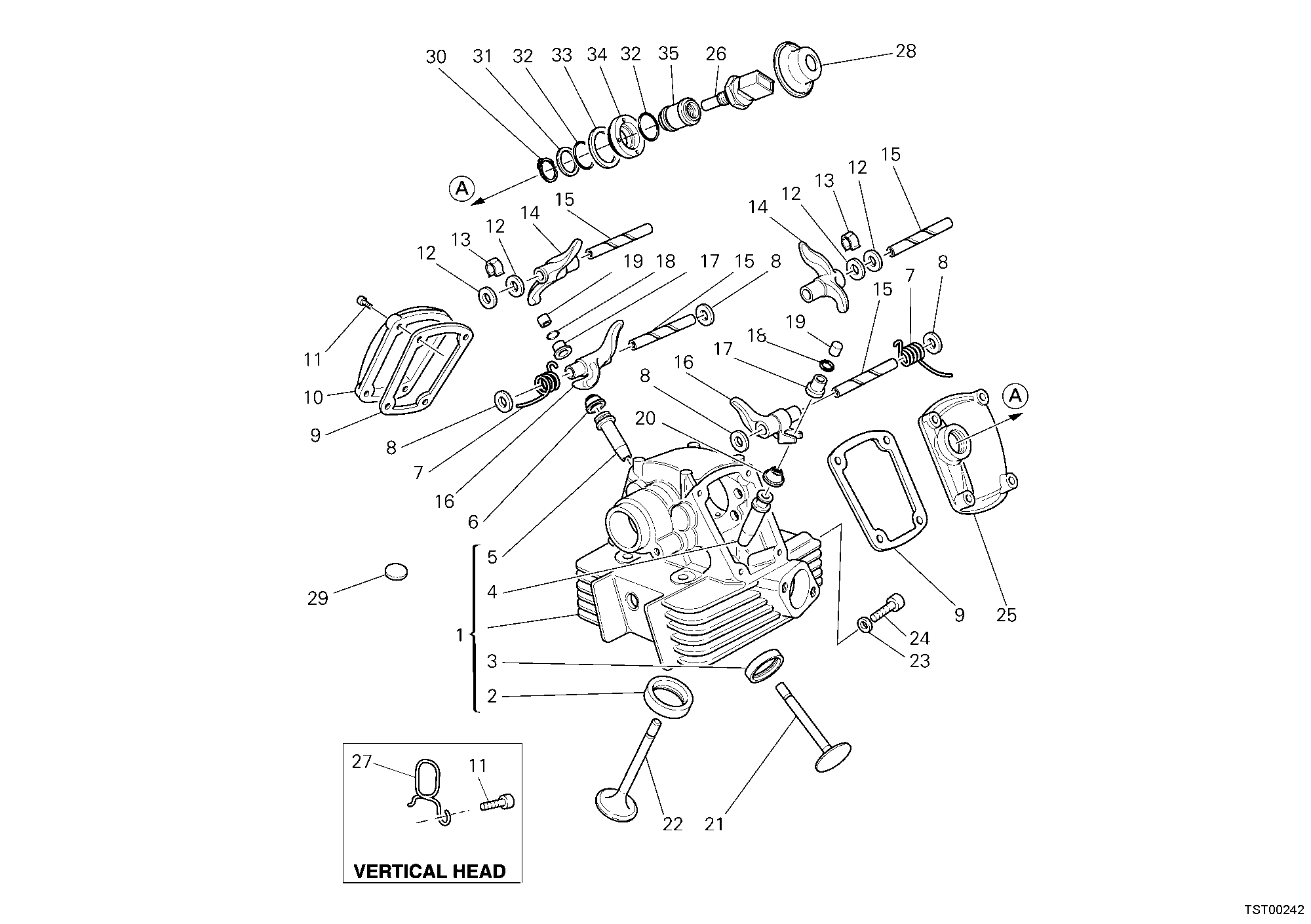 014 CULASSE VERTICALE POUR MULTISTRADA 620 2006