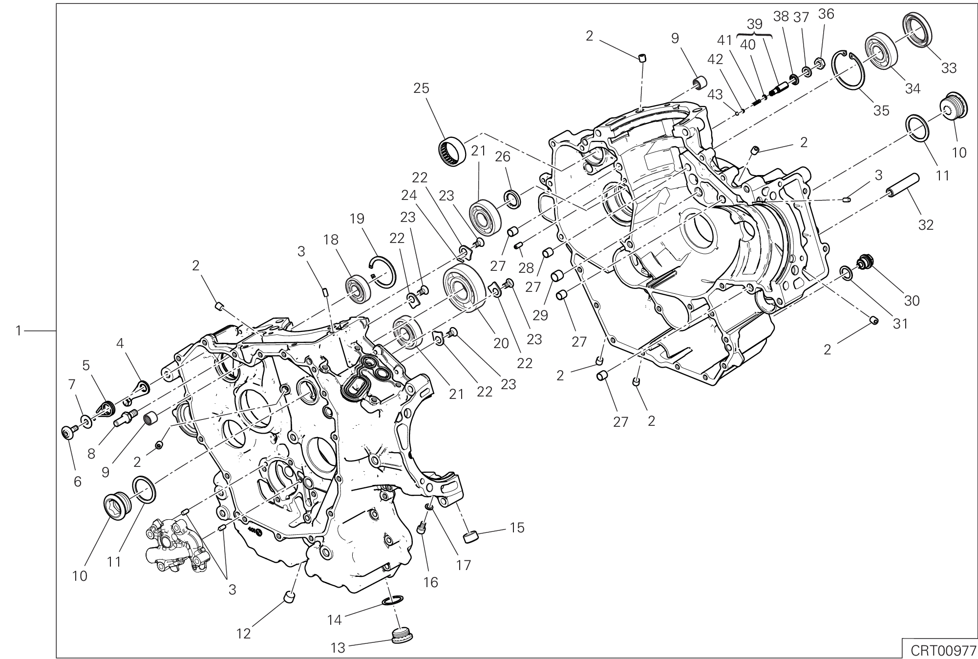010 PAIRE DE DEMI CARTERS POUR MULTISTRADA V2 2025