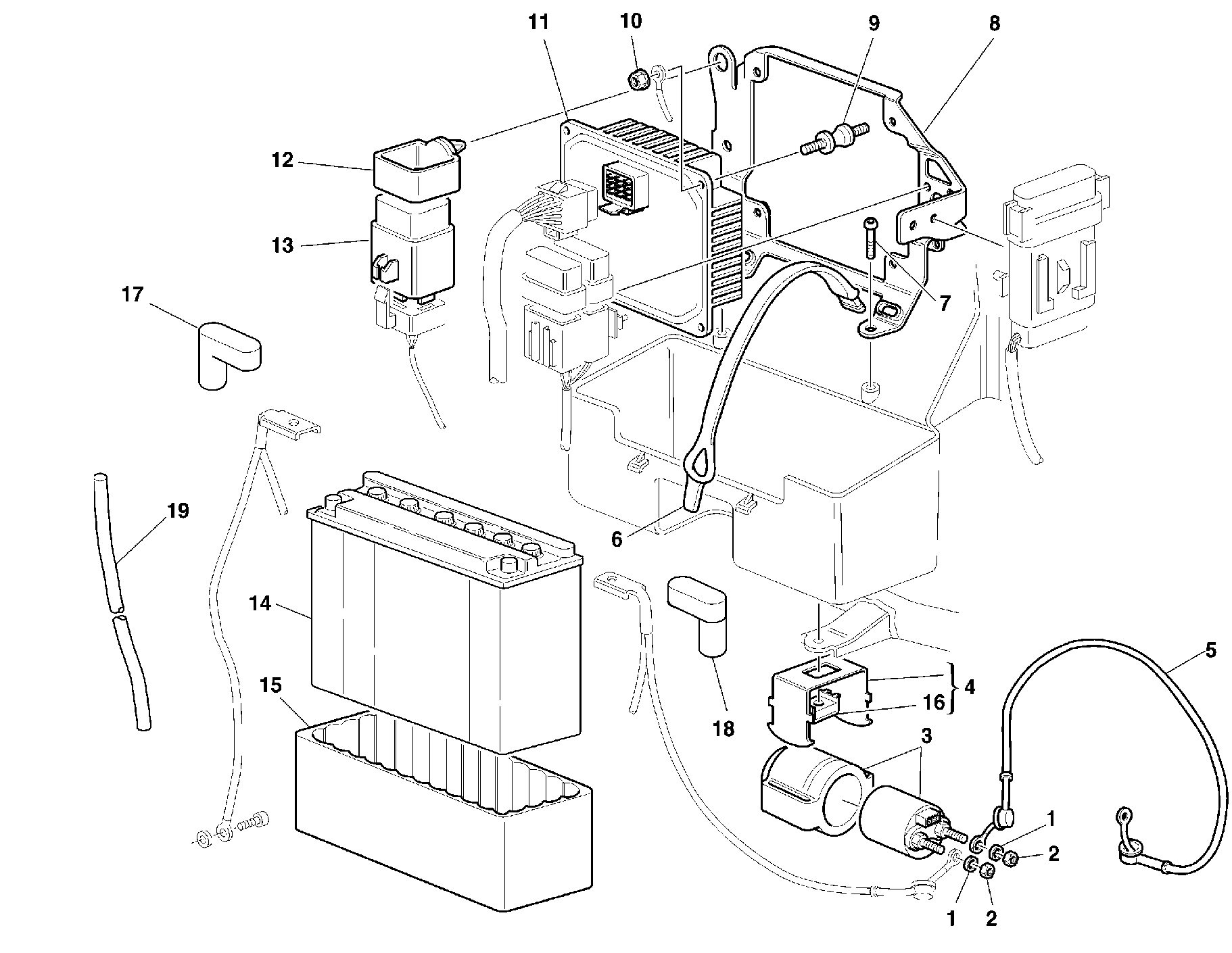 300 BATTERIE POUR SUPERSPORT 750 SS 1999