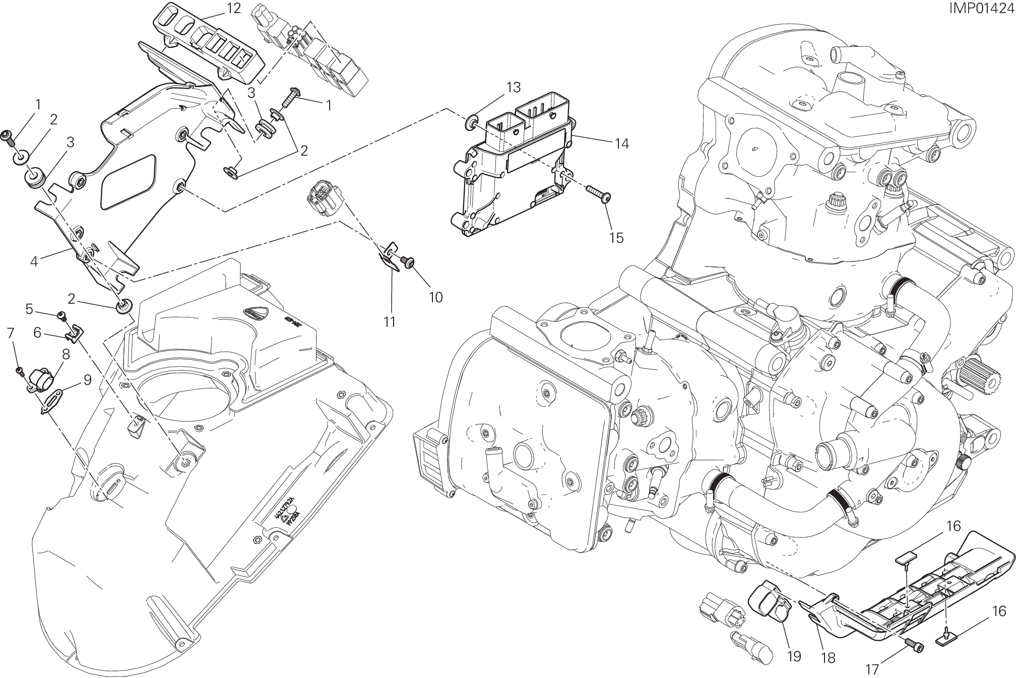 18A CENTRALE CONTRLE MOTEUR POUR MONSTER 1200 2014