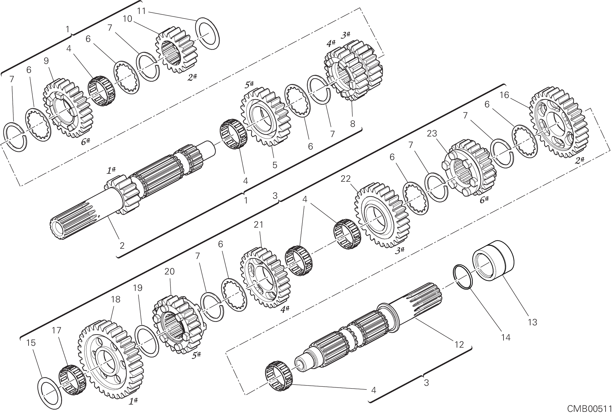 03A BOITE DE VITESSES POUR DIAVEL 1260 2019