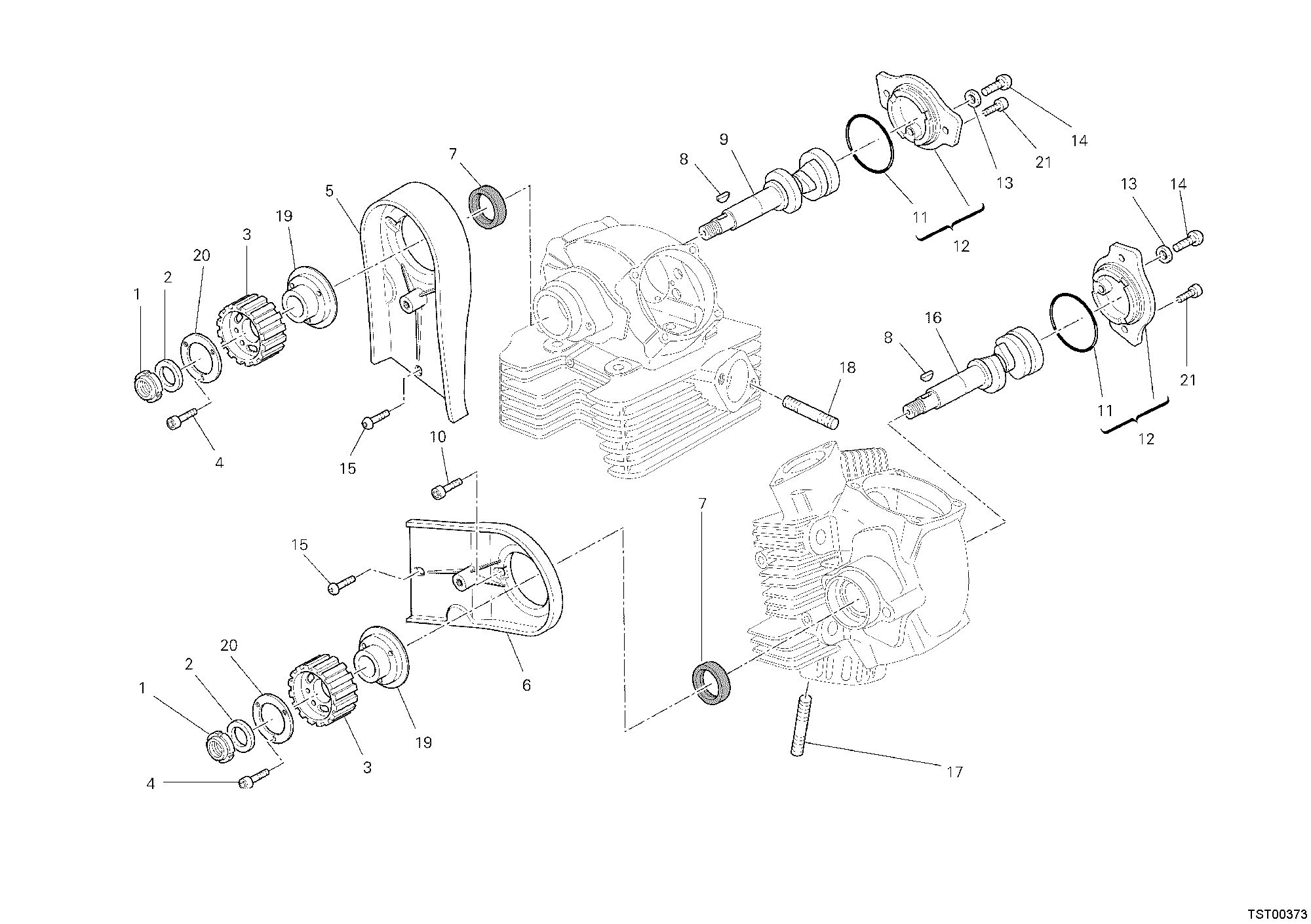 013 ARBRE A CAMES POUR HYPERMOTARD 796 2010