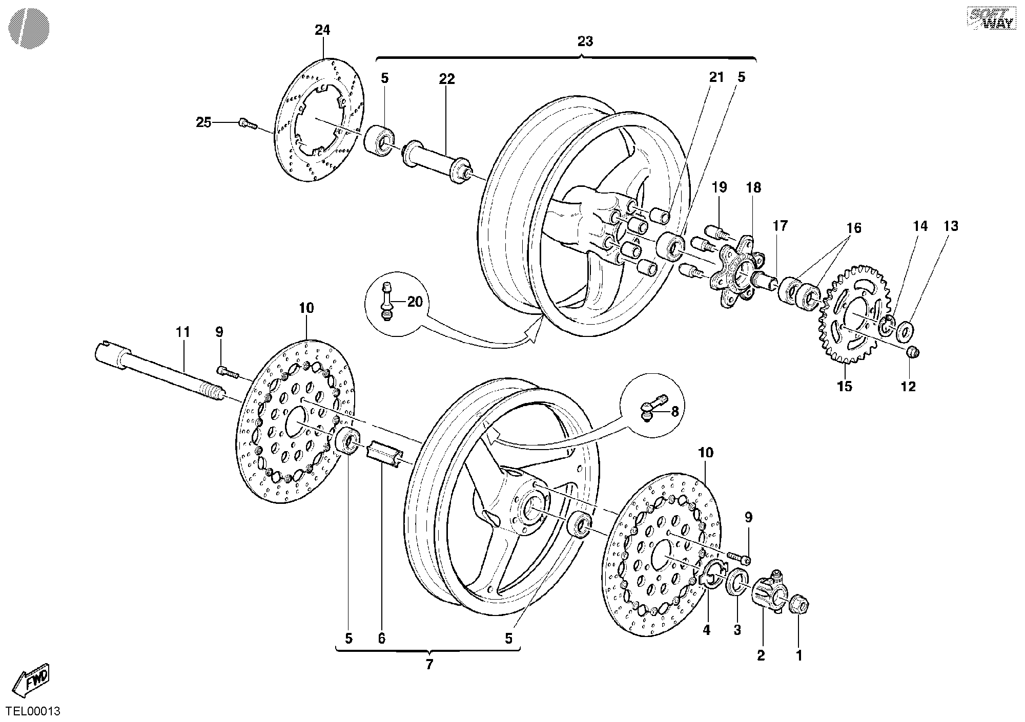 038 ROUES POUR SPORT TOURING ST4 2003