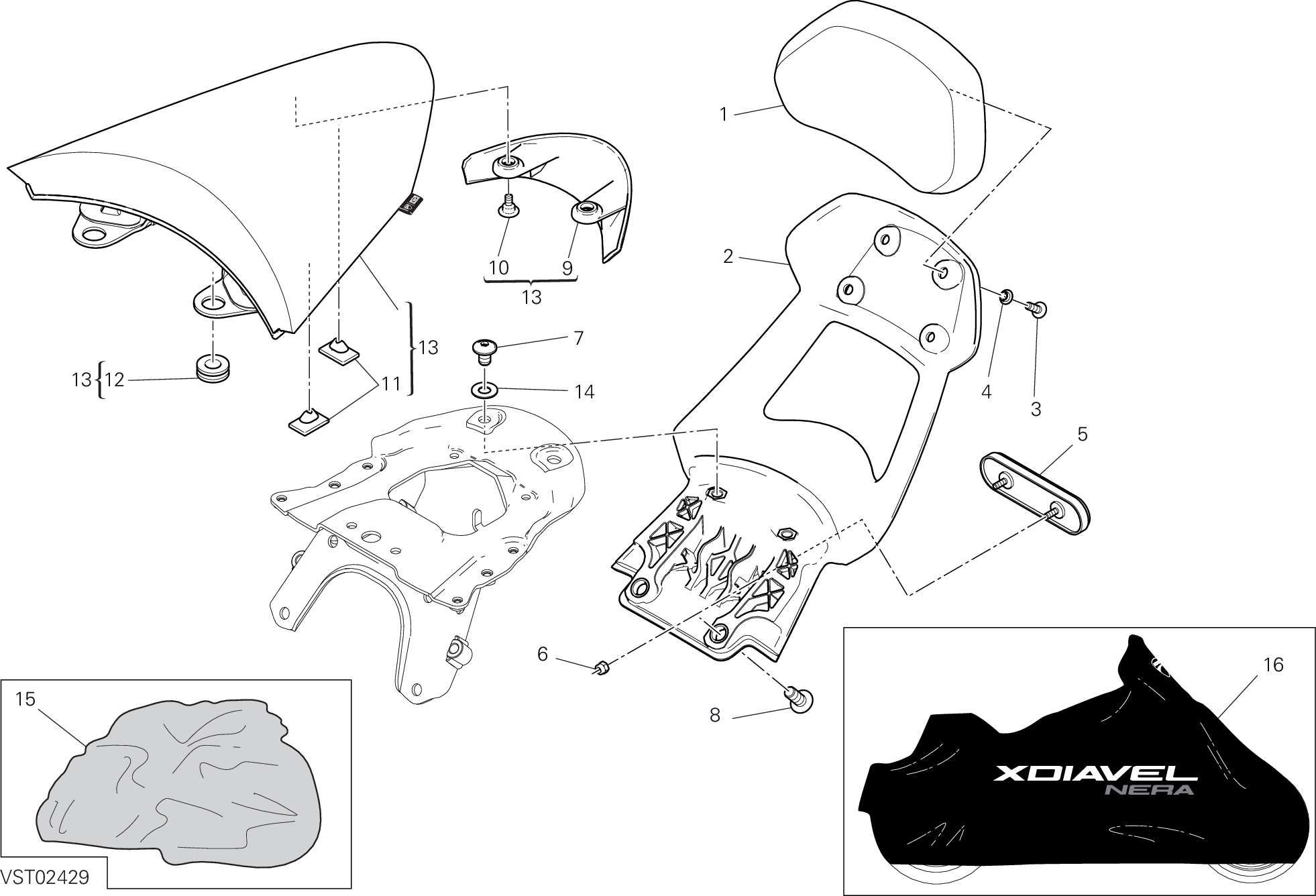 036 ACCESSOIRES POUR XDIAVEL NERA 2022