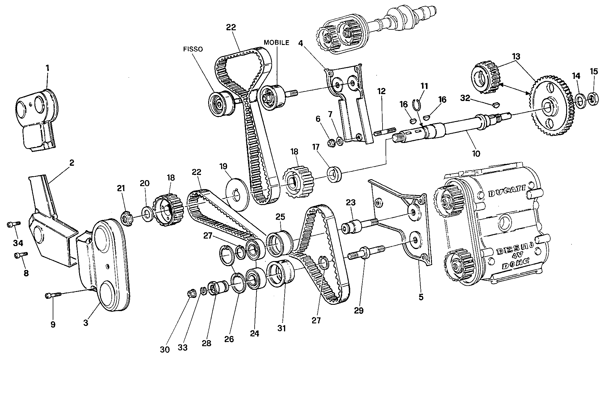 008 COURROIE DISTRIBUTION POUR SUPERBIKE 916 SPS 1997