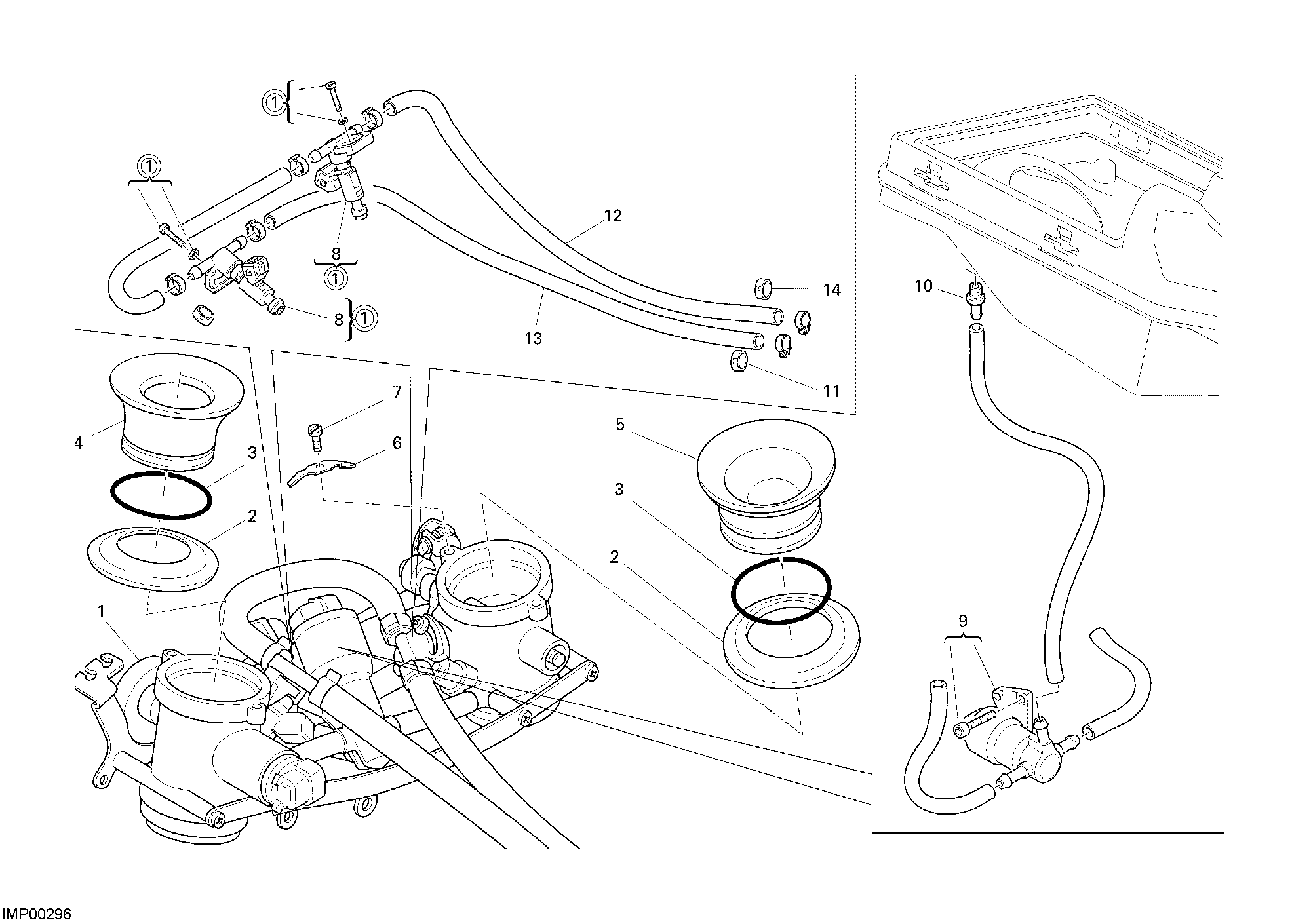 016 CORPS PAPILLON POUR SPORT TOURING ST3 S ABS 2007