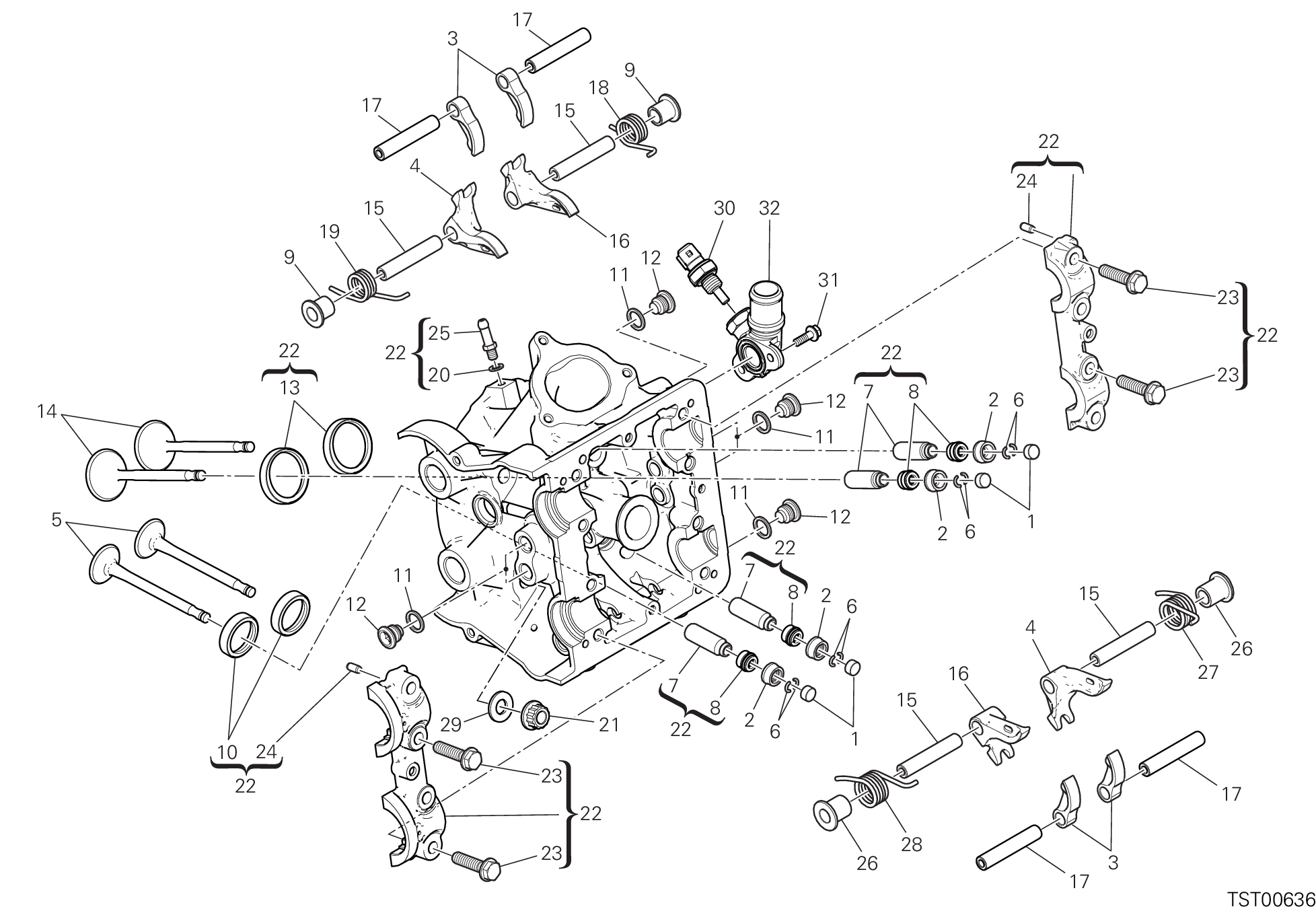 11D CULASSE HORIZONTALE POUR HYPERMOTARD 950 2021