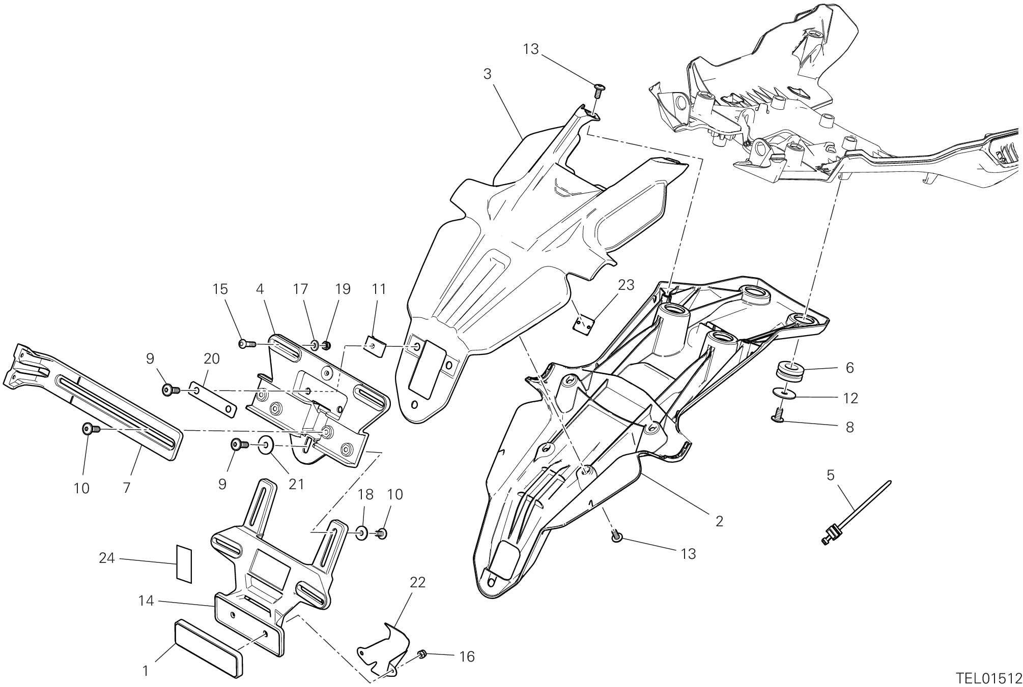 21A PORTE BALAI POUR MULTISTRADA V4 PIKES PEAK 2023