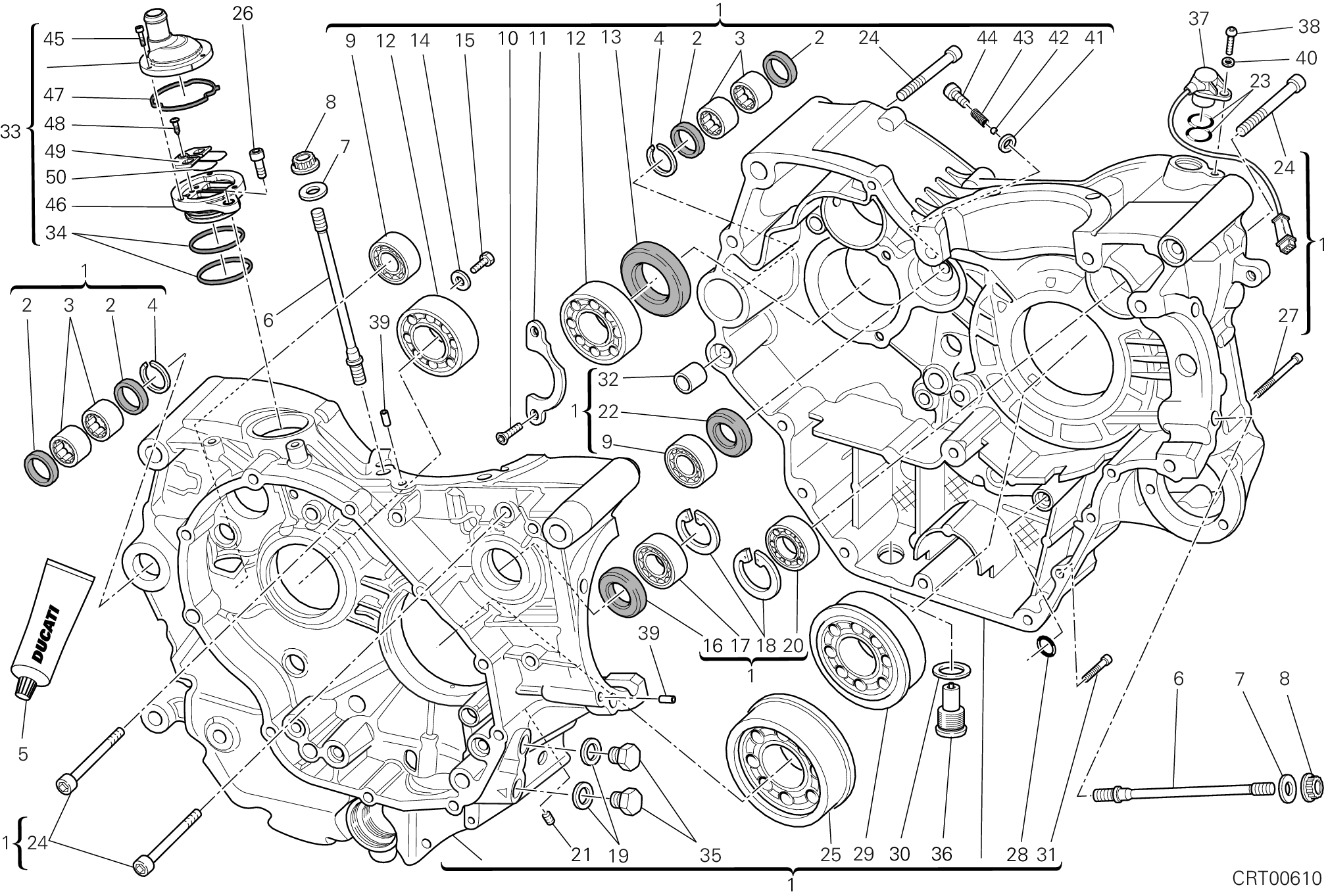 010 CARTER MOTEUR POUR MONSTER 659 ABS AUSTRALIA 2012