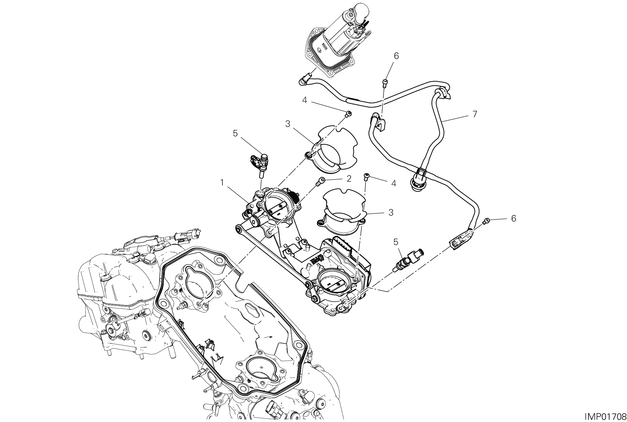 017 CORPS PAPILLON POUR MULTISTRADA V2 2025