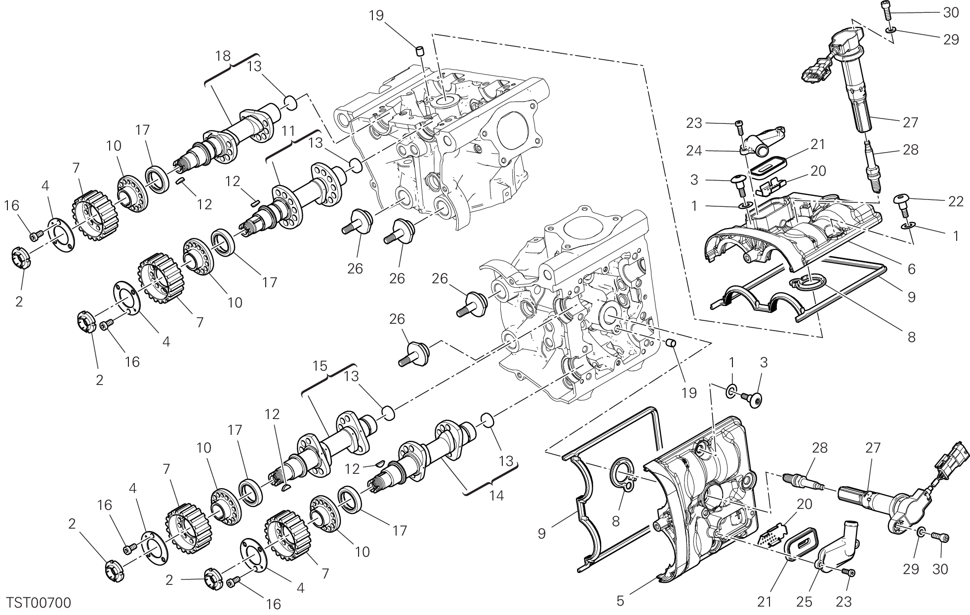 013 CULASSE DISTRIBUTION POUR SUPERSPORT 950 2022