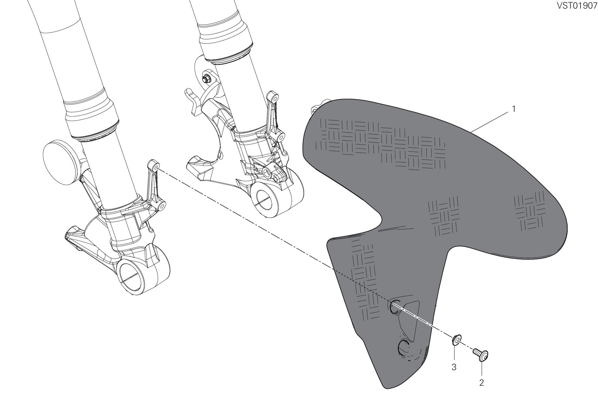 24A GARDE BOUE AVANT POUR SUPERBIKE SUPERLEGGERA V4 2021