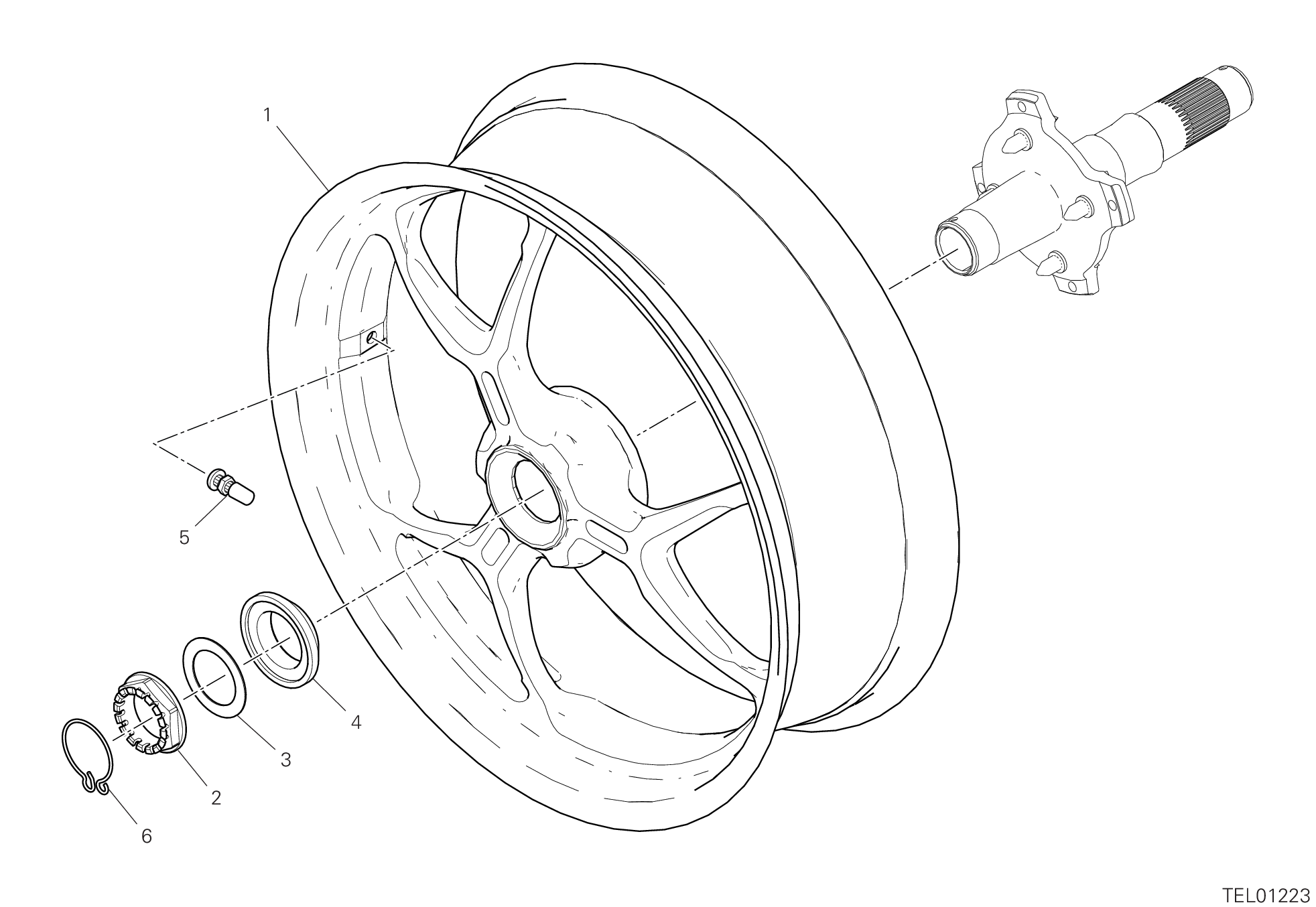 28A ROUE ARRIERE POUR HYPERMOTARD 950 2019