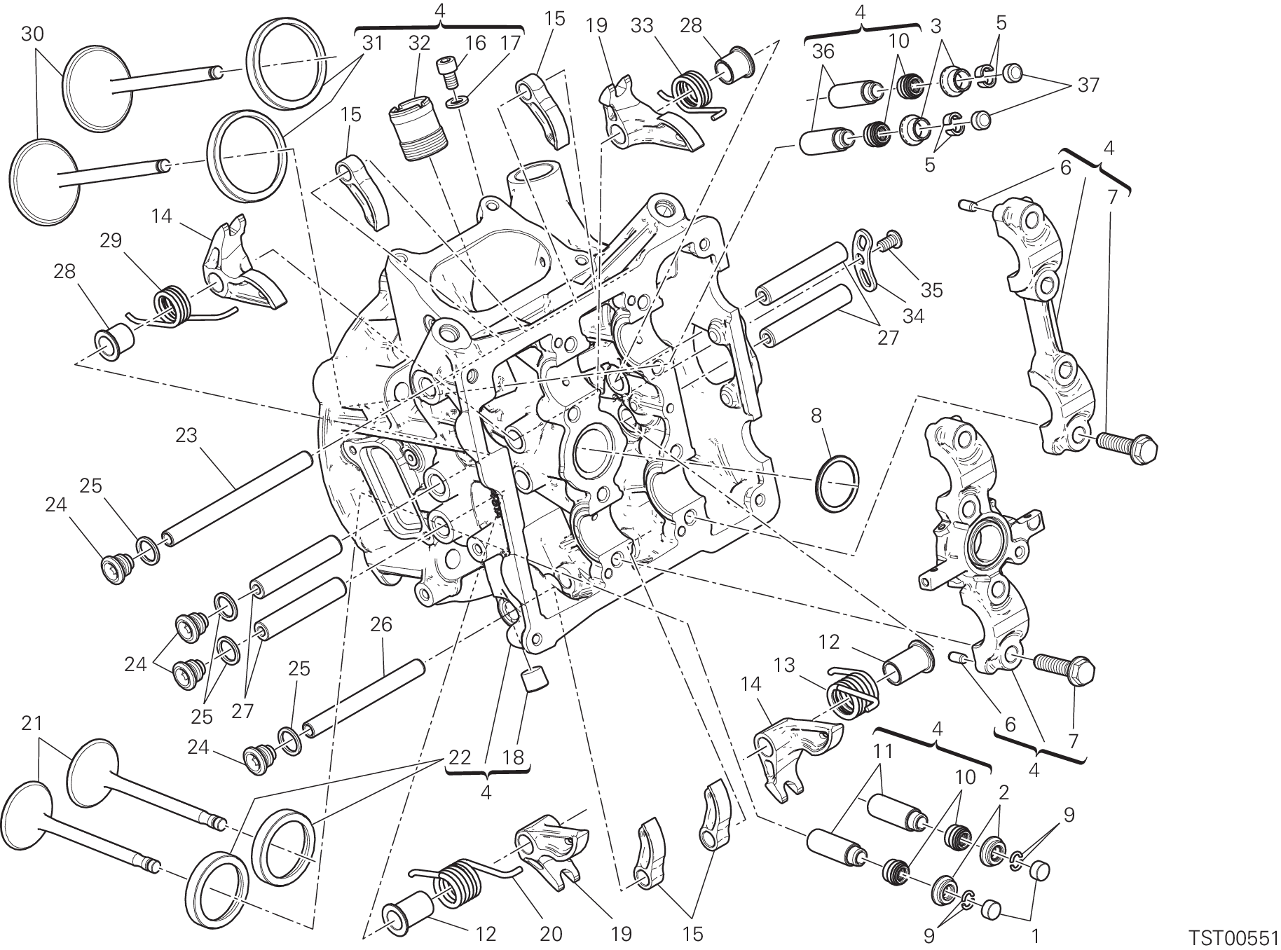 014 CULASSE HORIZONTALE POUR SUPERBIKE PANIGALE R 2015