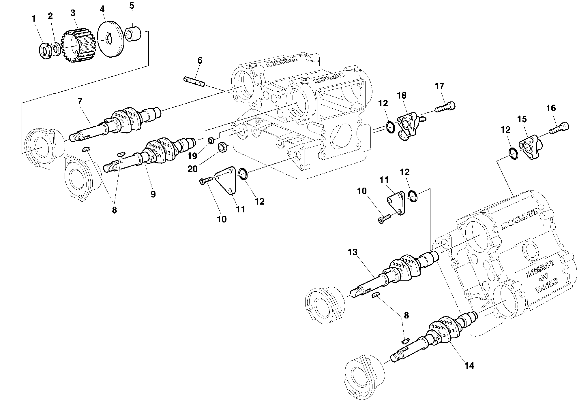 140 CULASSE POUR SUPERBIKE 748 1999