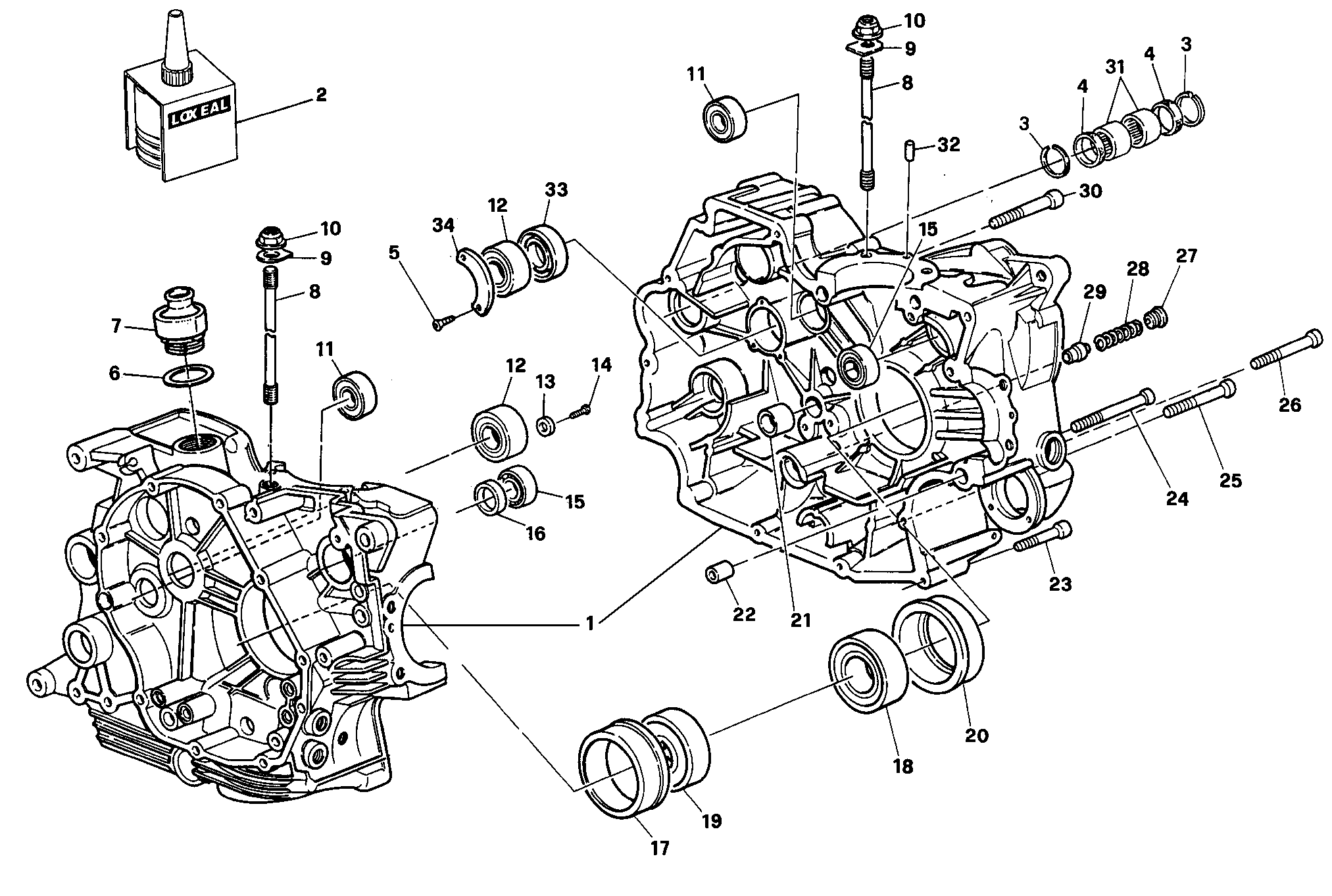 010 CARTER MOTEUR DMM 001275 POUR SUPERSPORT 750 SS 1992