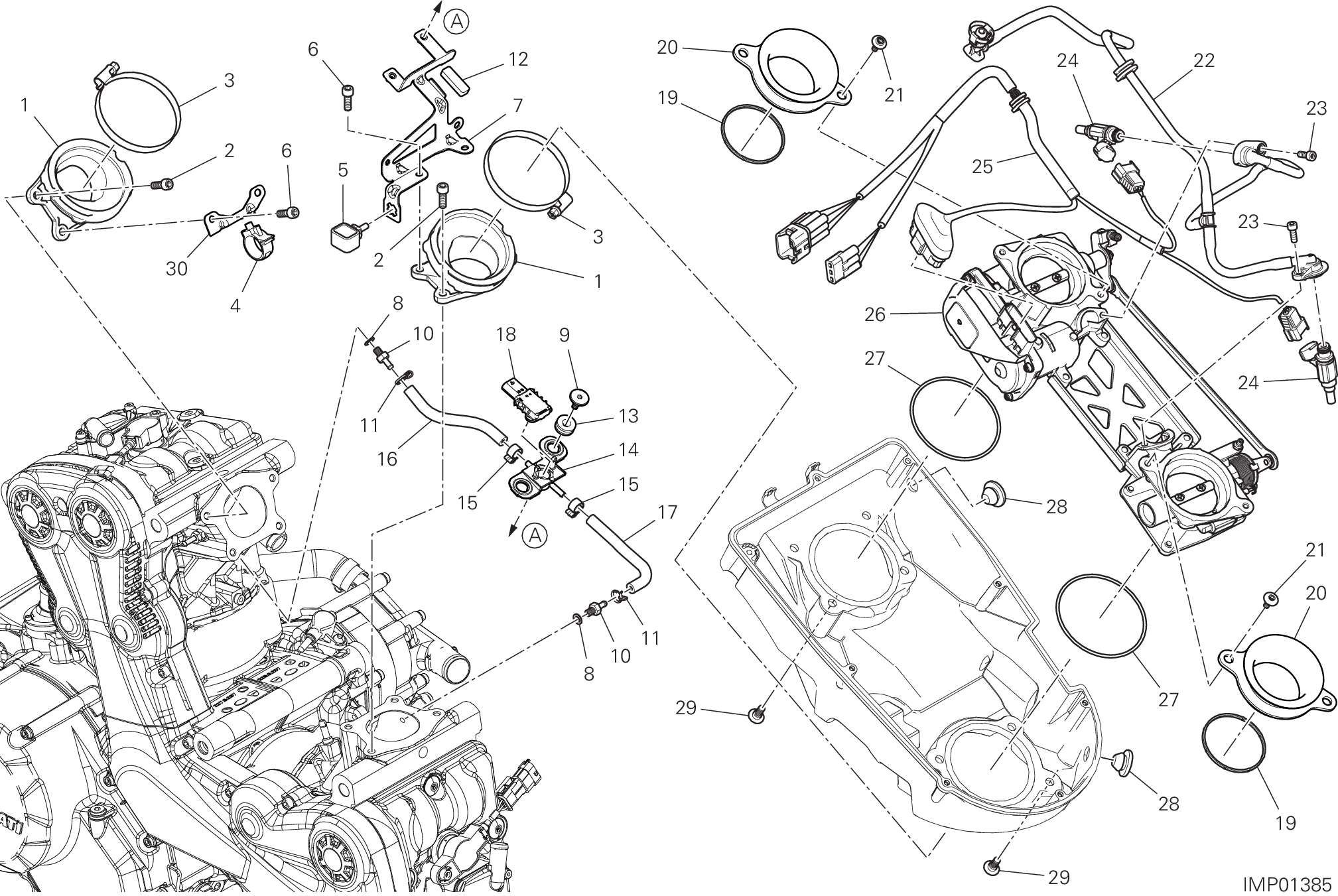 017 CORPS PAPILLON POUR SUPERSPORT 950 2023