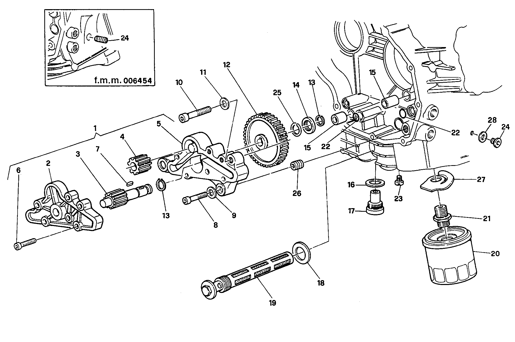 009 POMPE A HUILE FILTRE POUR SUPERBIKE 916 1995