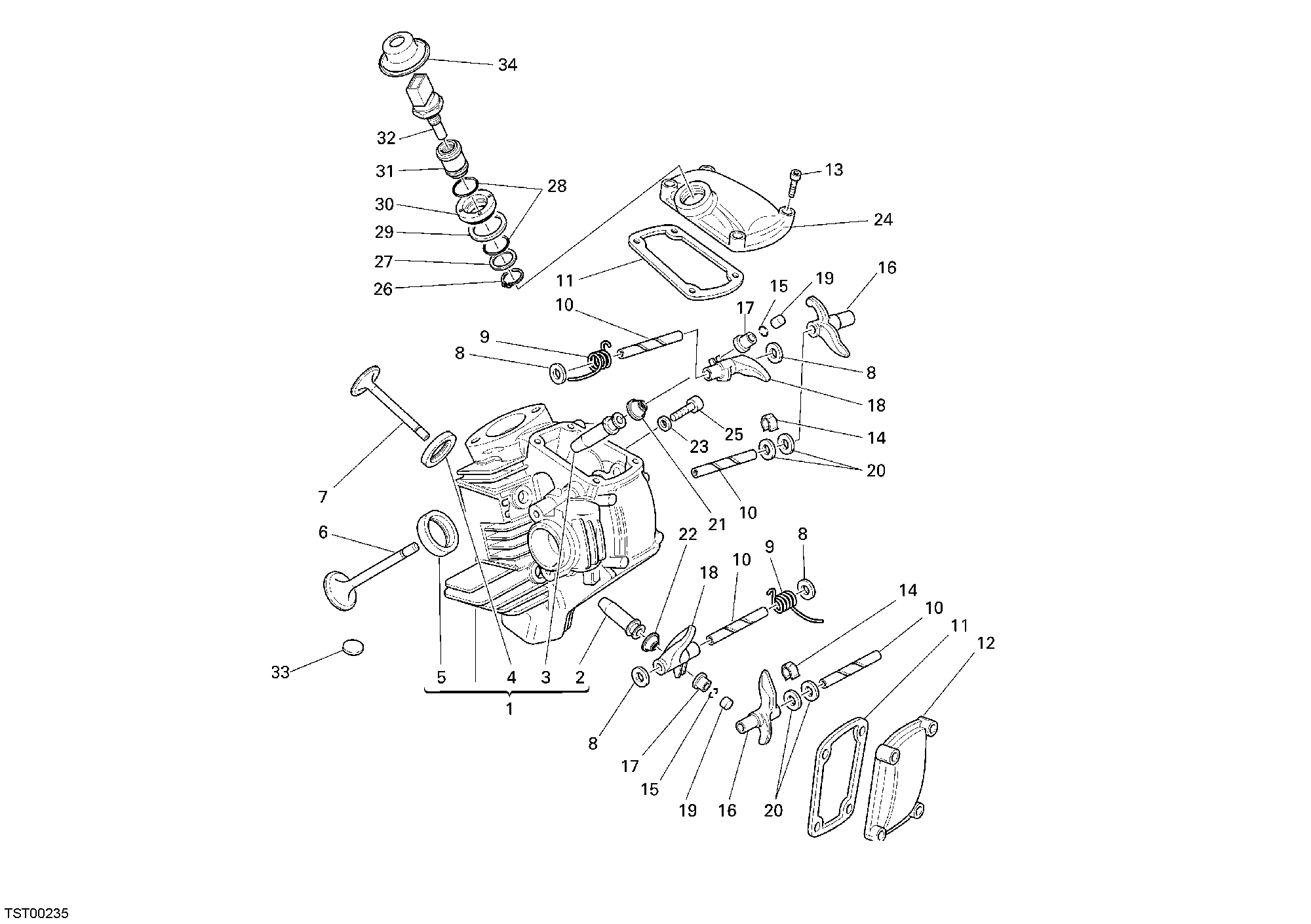 015 CULASSE HORIZONTALE POUR MONSTER 400 2007
