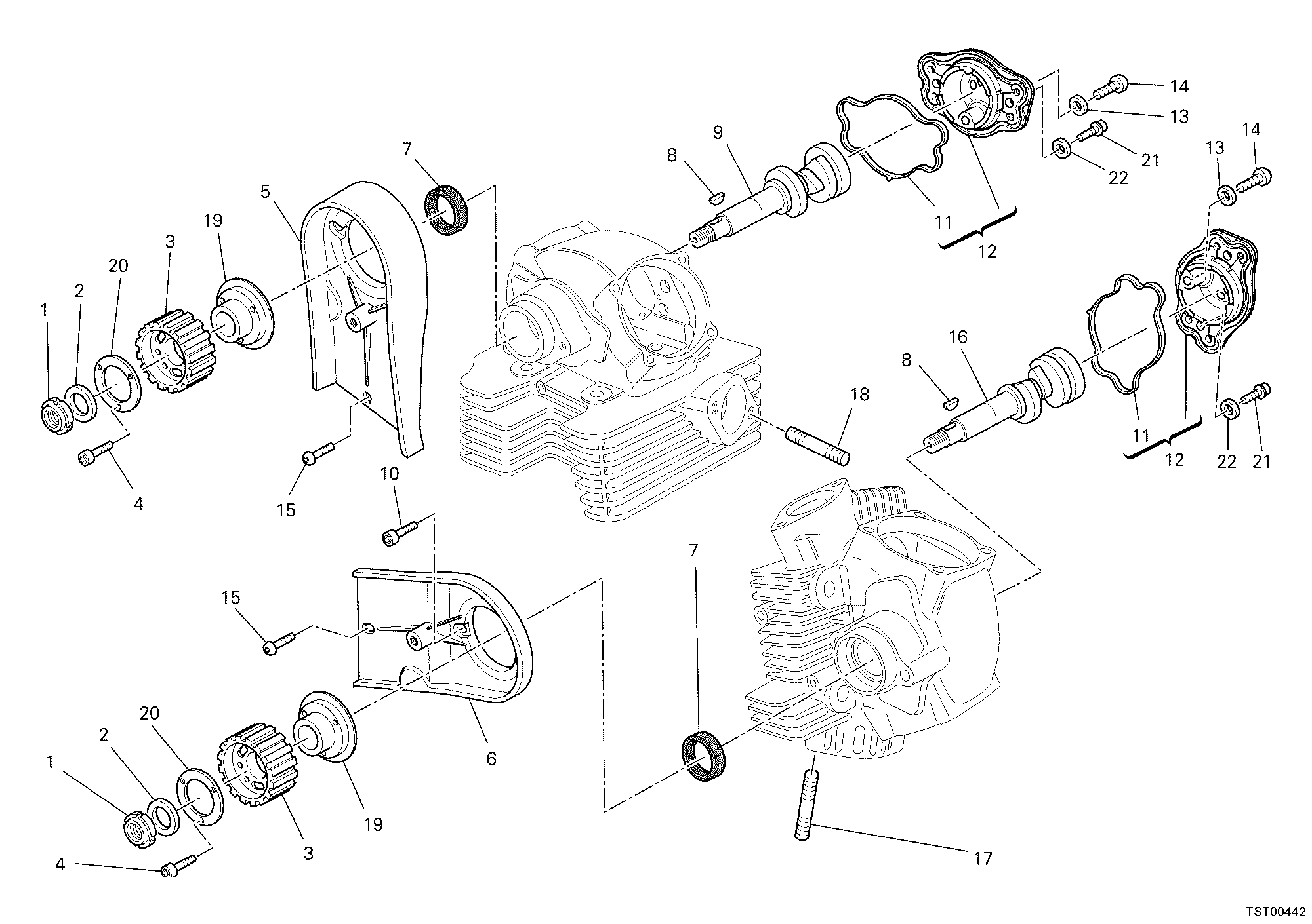 013 ARBRE A CAMES POUR MONSTER 1100 EVO ABS 2013