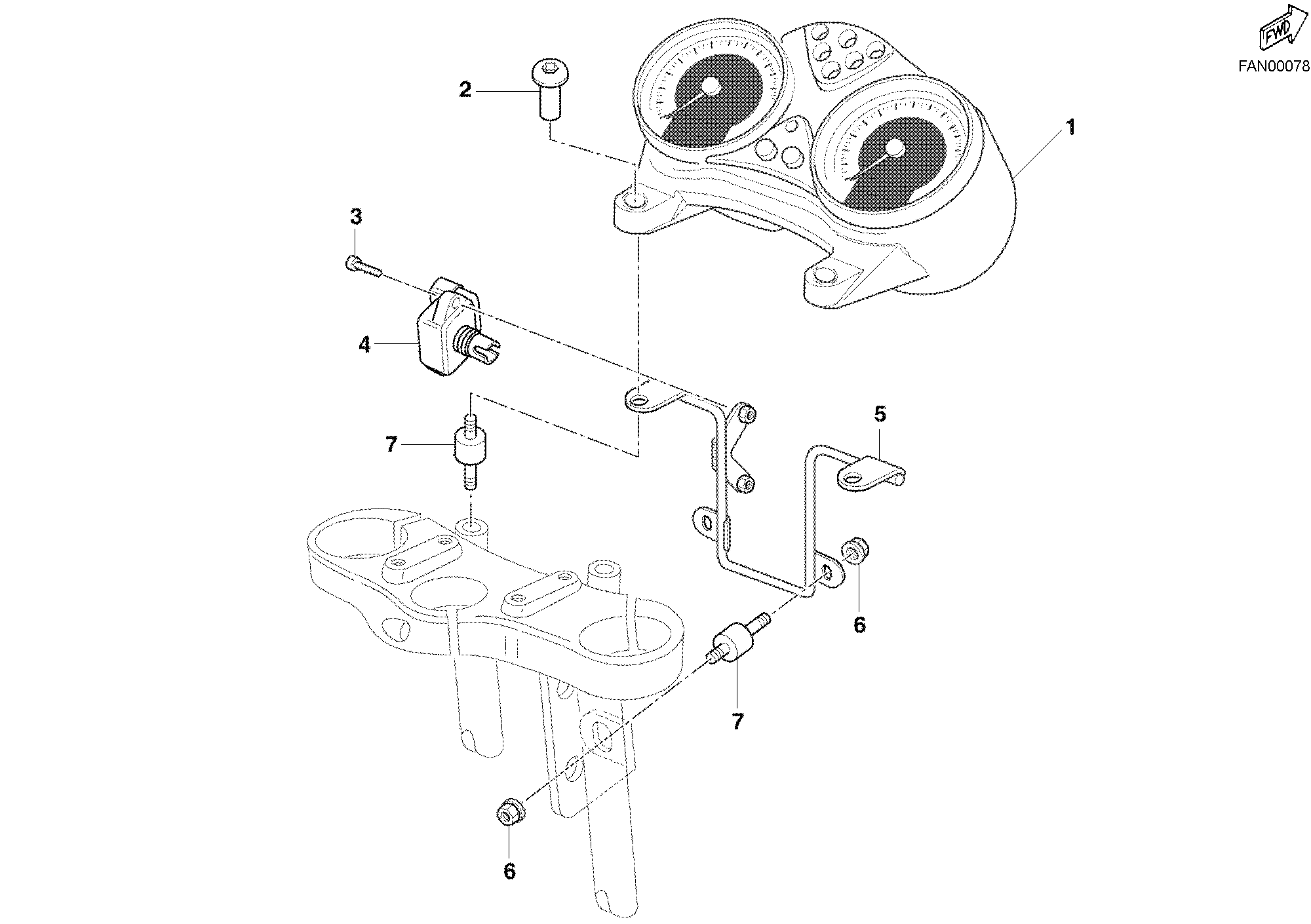 025 COMPTEURS POUR MONSTER S2R 800 2006