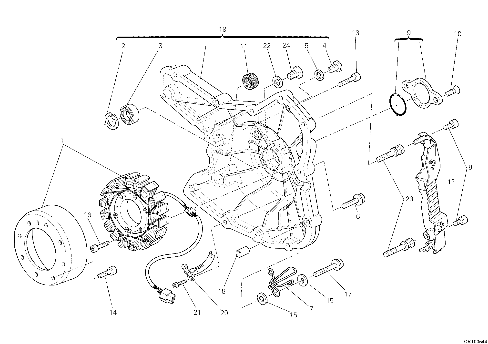 011 GENERATEUR POUR MONSTER 696 ABS 2010