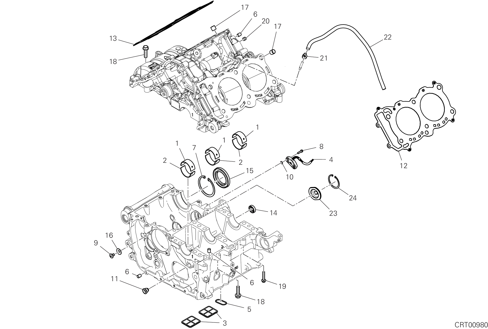 09B PAIRE DE DEMI CARTERS POUR SUPERBIKE PANIGALE V4 TRICOLORE 2025