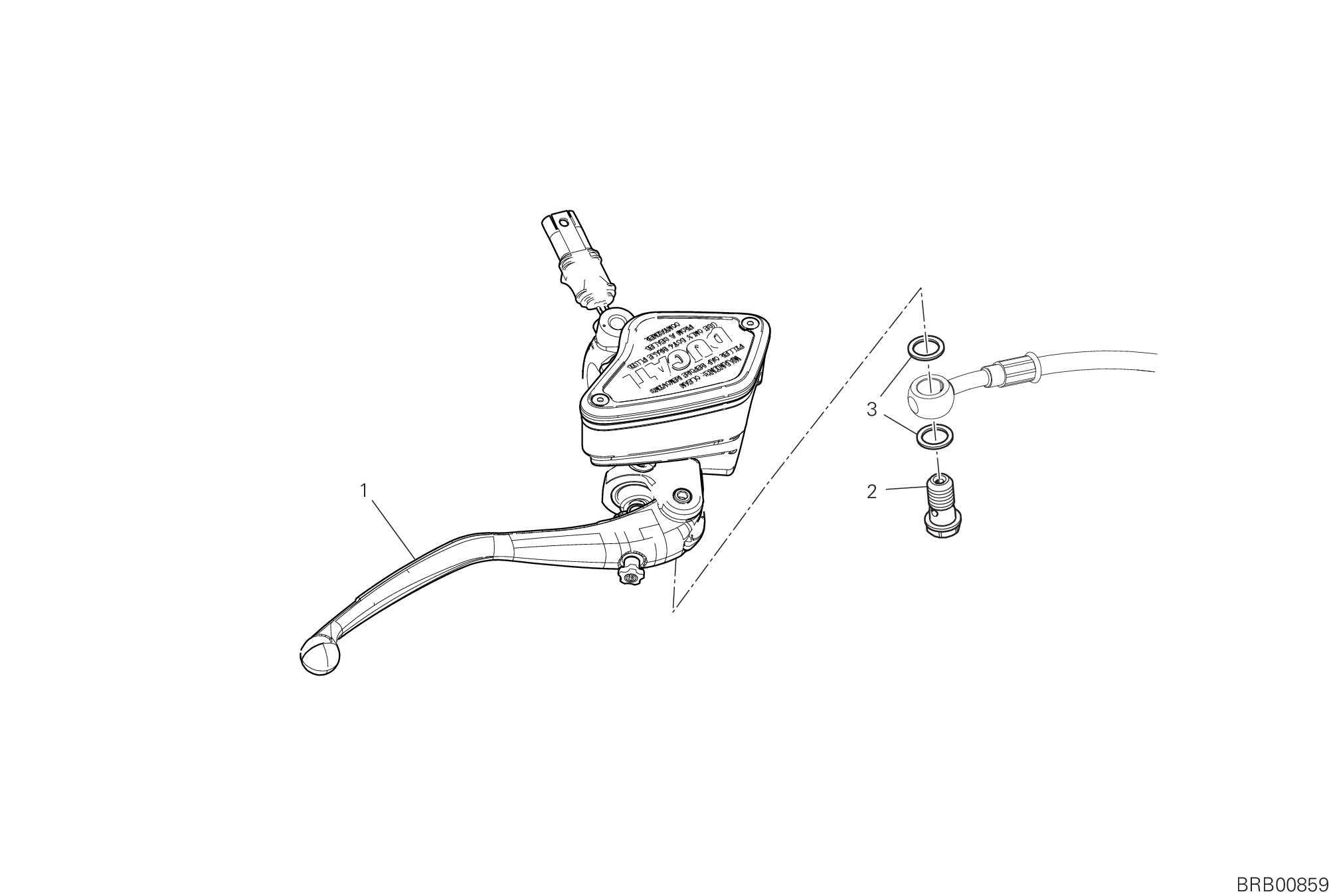 19A POMPE FREIN AVANT POUR DIAVEL V4 2024