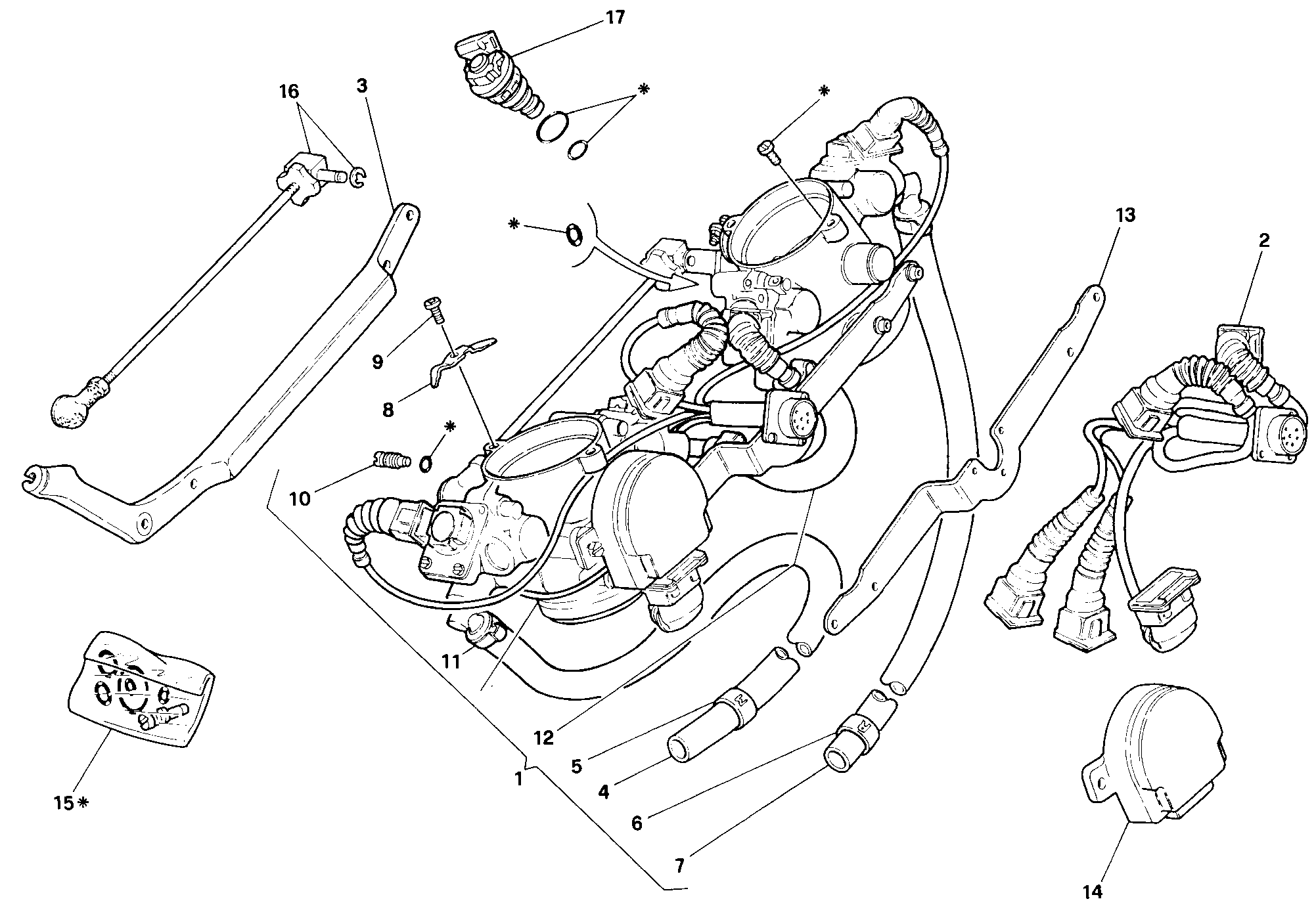 016 CORPS PAPILLON POUR SUPERBIKE 916 SP 1994