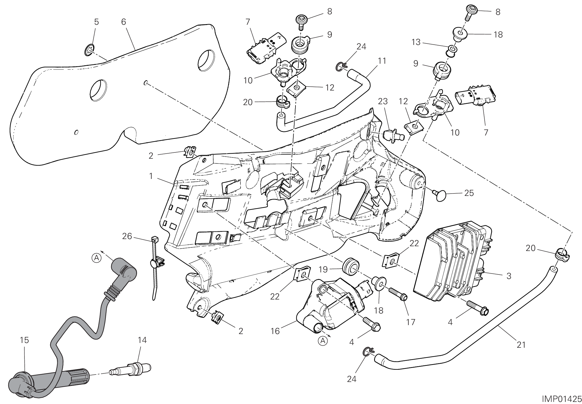13A IMPIANTO ELETTRICO SINISTRO POUR SUPERBIKE PANIGALE V2 2023