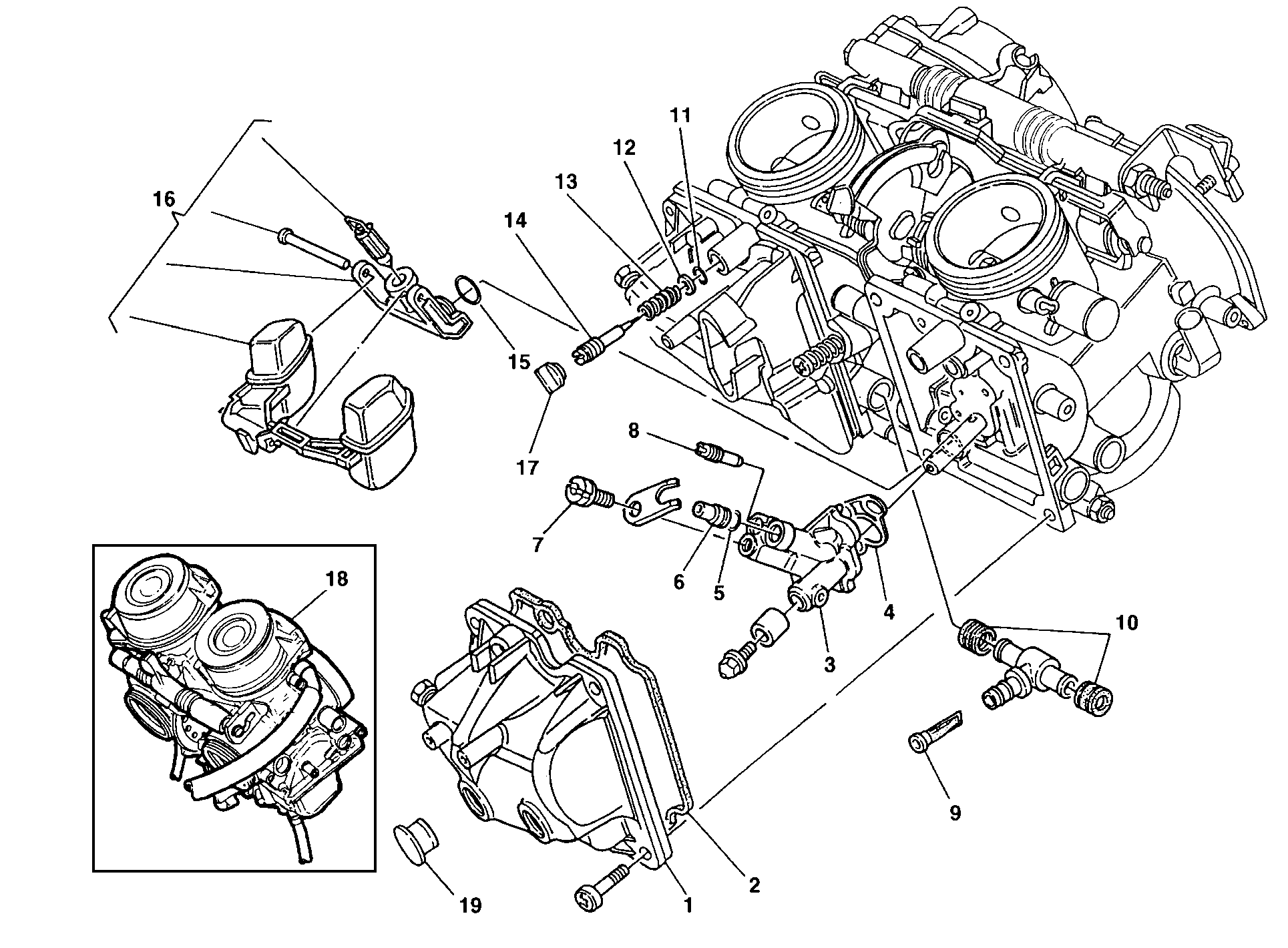 017 CARBURATEUR POUR MONSTER 900 S 1998