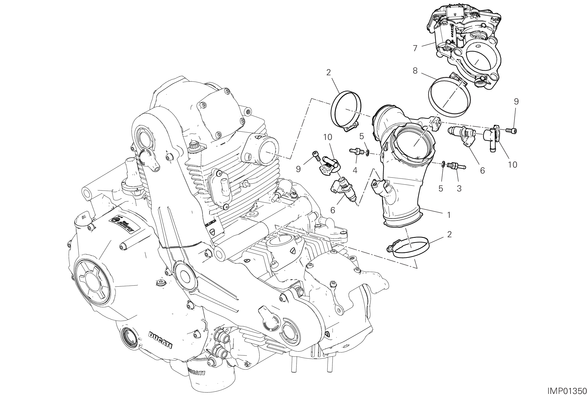 36A CORPS PAPILLON POUR SCRAMBLER 1100 PRO DARK 2022