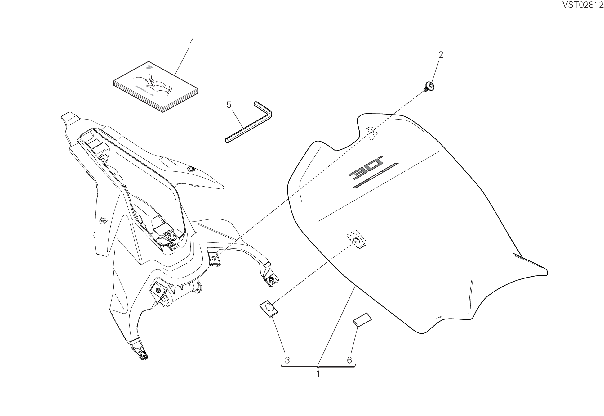 32A SELLE POUR SUPERBIKE PANIGALE V4 SP2 30 ANNIVERSARIO 2024
