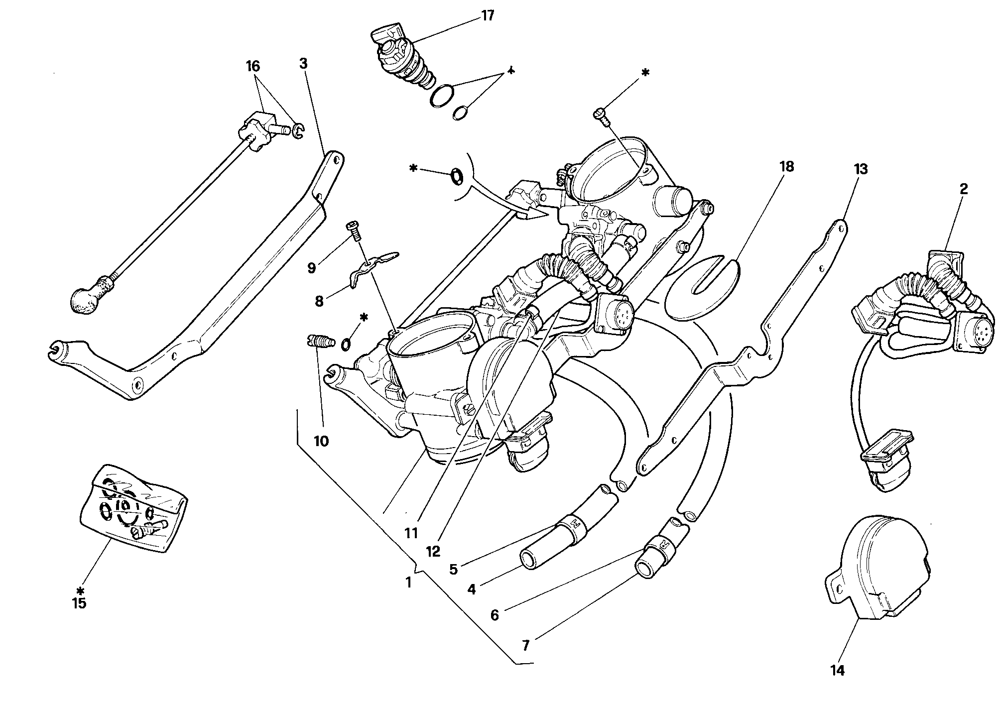 016 CORPS PAPILLON POUR SUPERBIKE 916 SENNA 1994