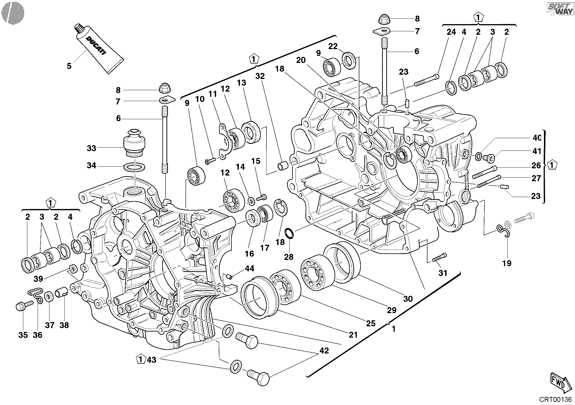 010 CARTER MOTEUR POUR MONSTER 400 2003