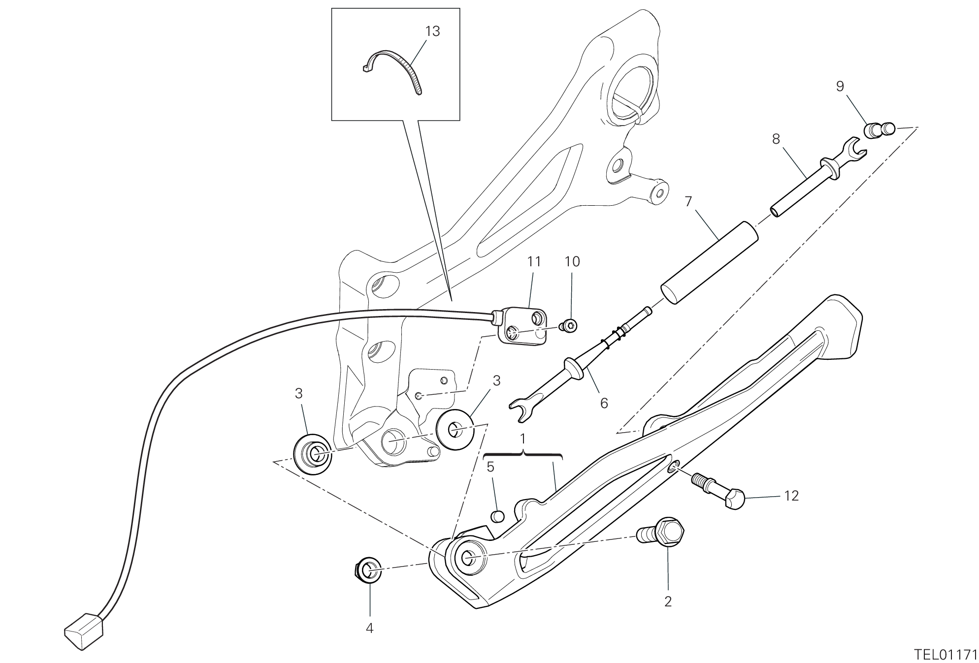 16A CAVALLETTO POUR SUPERBIKE PANIGALE V4 R 2024