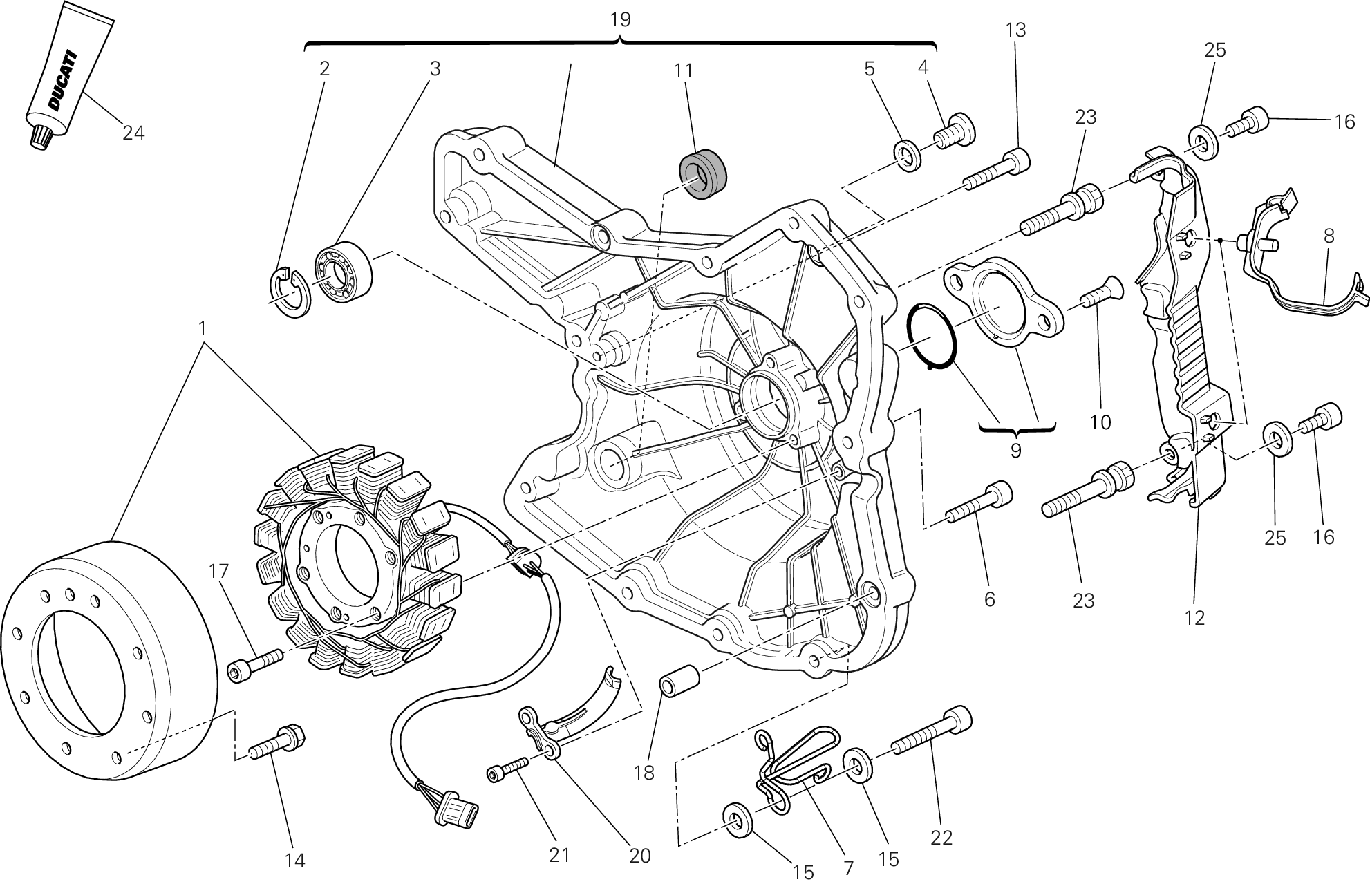 011 GENERATEUR POUR MONSTER 796 ABS 2014
