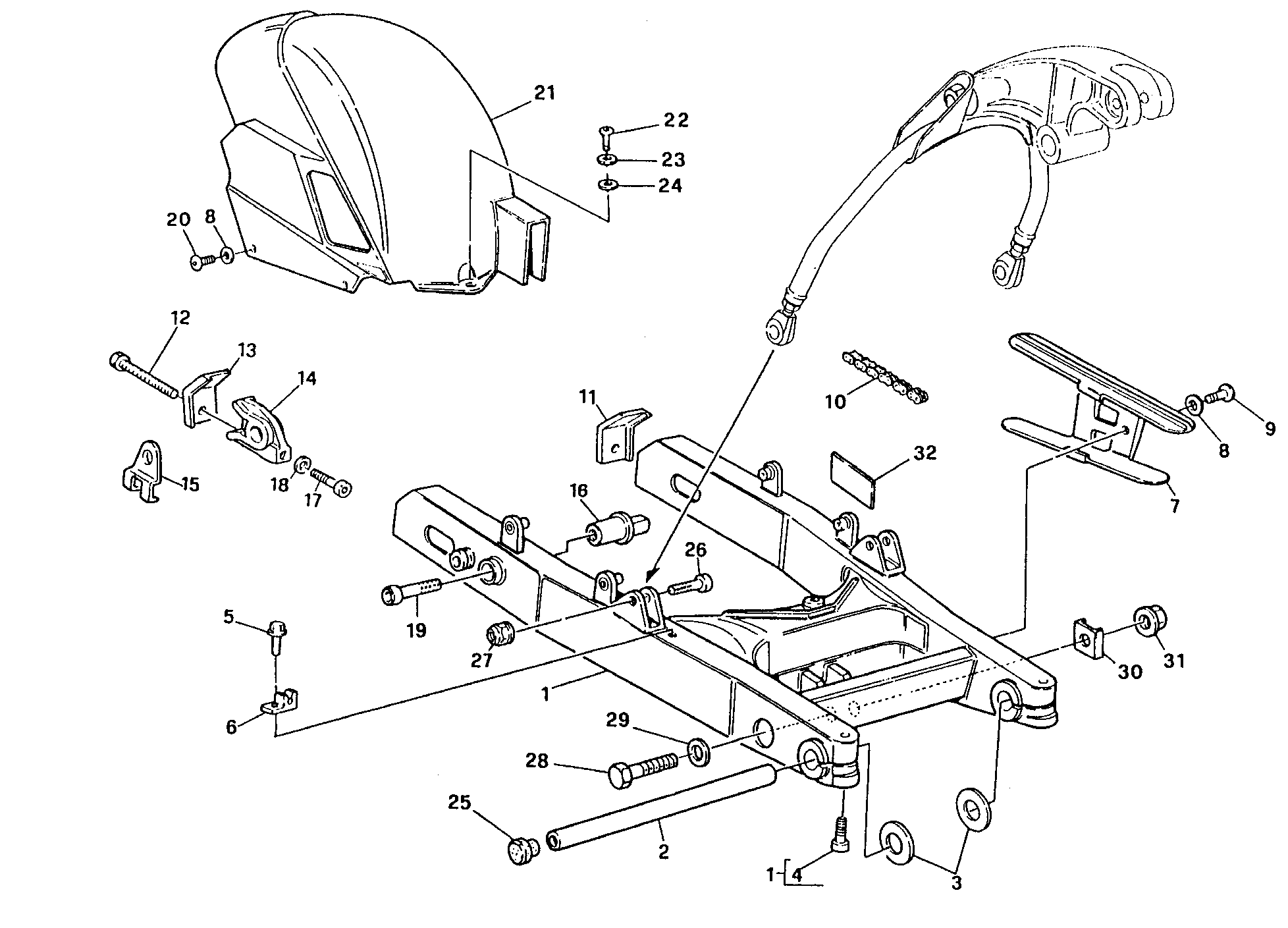 290 BRAS OSCILLANT POUR SUPERBIKE 851 1992