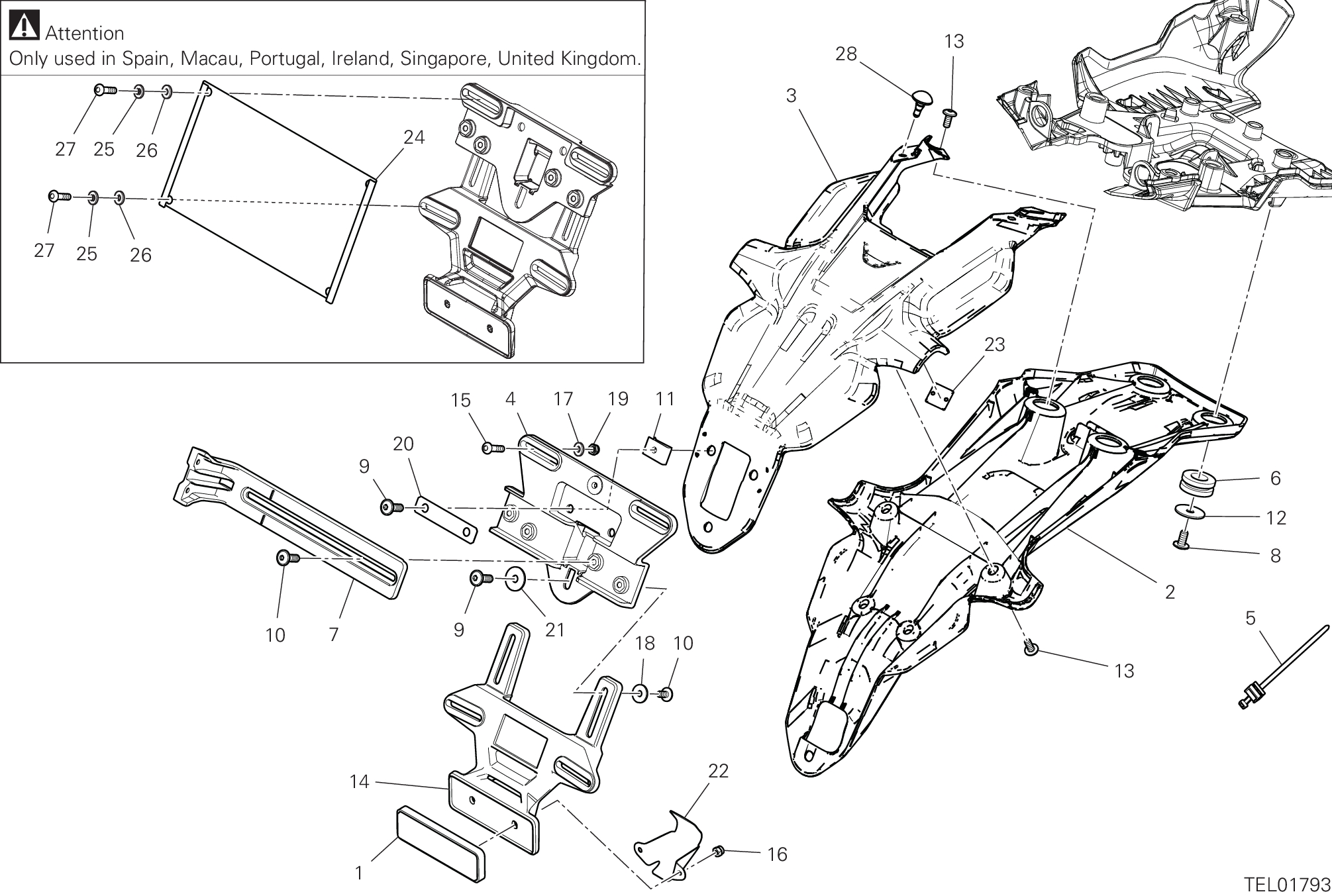 21A PORTE BALAI POUR MULTISTRADA V4 2025
