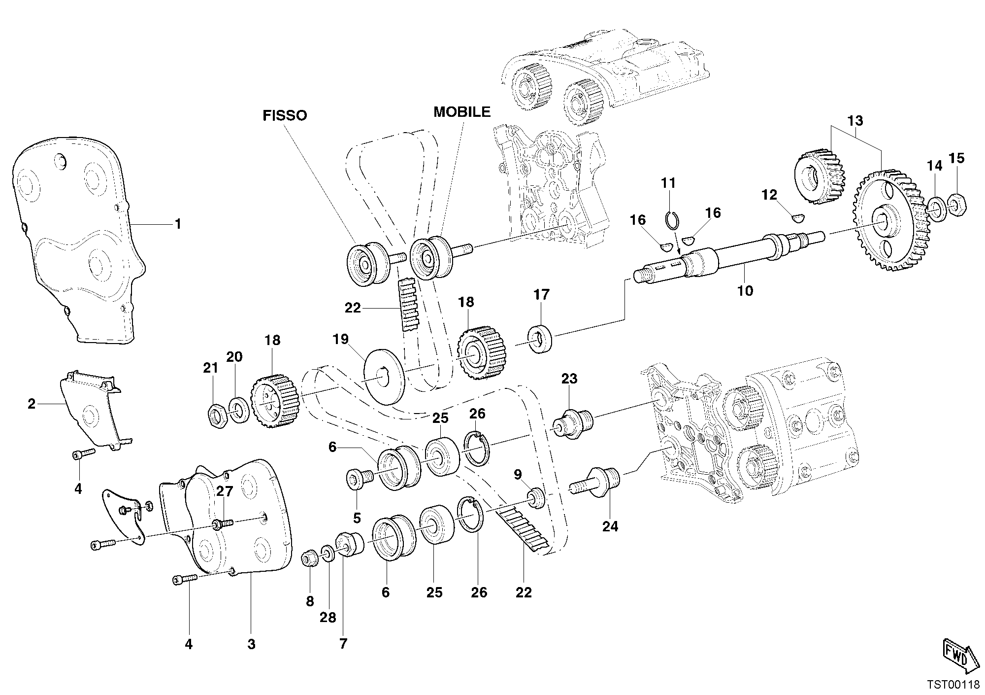 008 COURROIE DISTRIBUTION POUR SUPERBIKE 999 2003