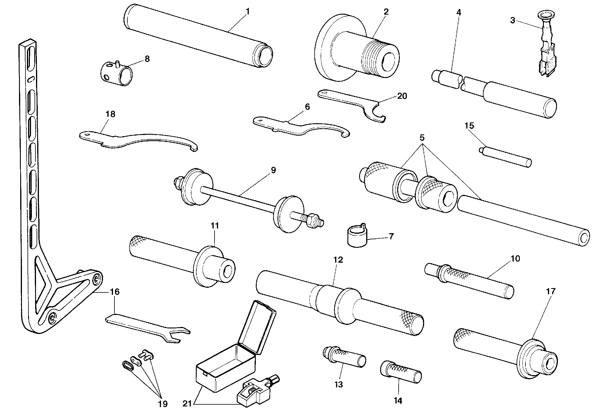 011 OUTILS DASSISTANCE CADRE POUR SUPERBIKE 996 R 1999
