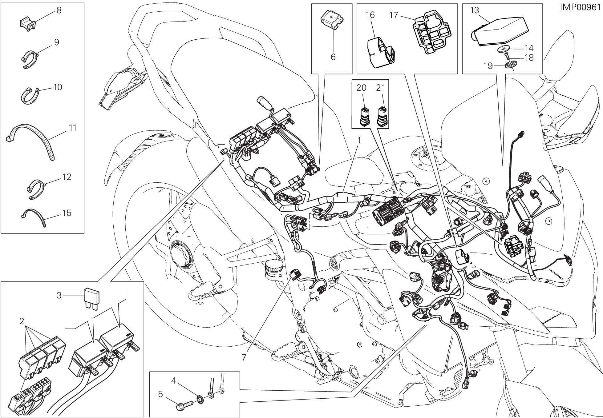 18B FAISCEAU DE FILS POUR MULTISTRADA 1200 S D AIR 2016