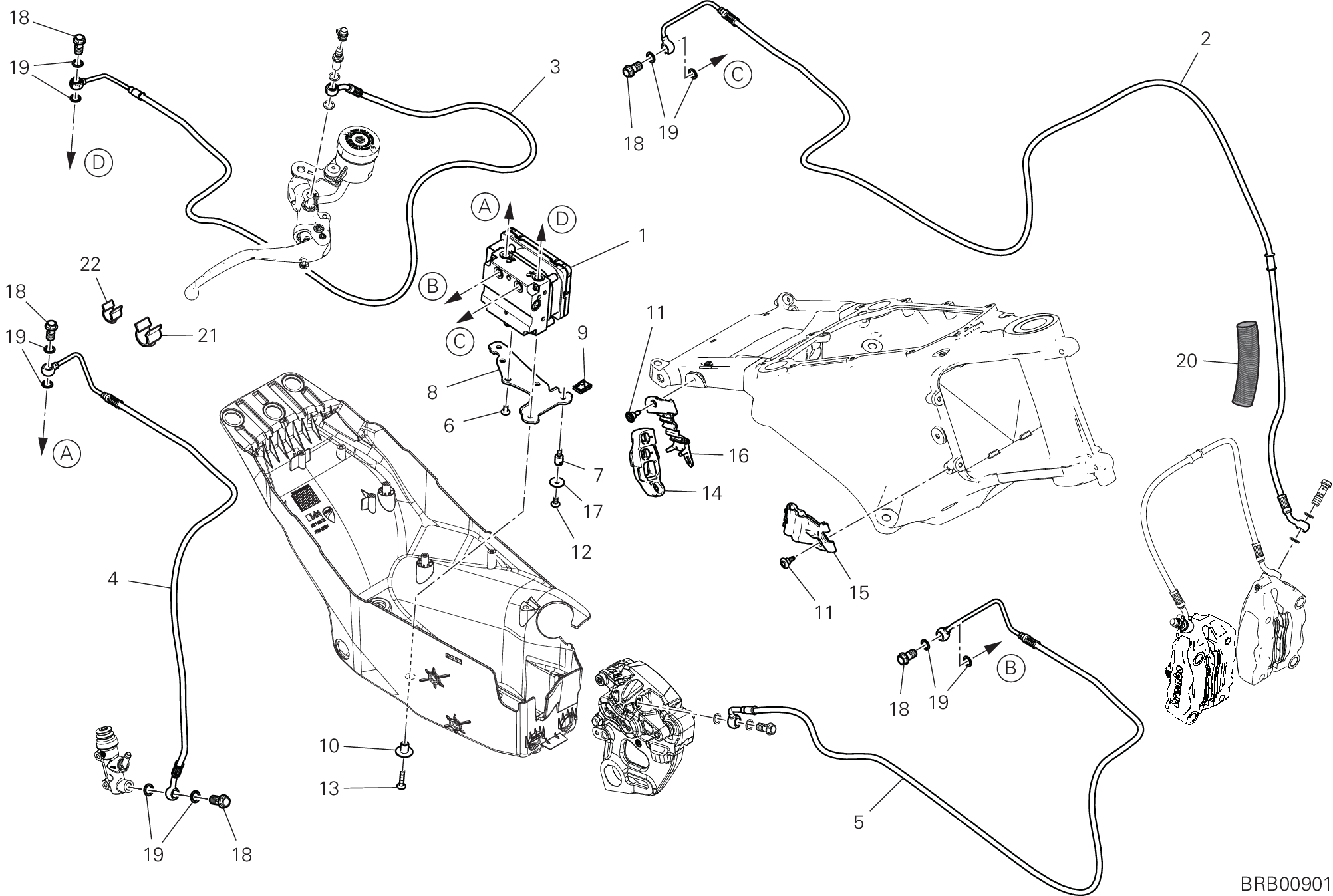 20C INSTALLATION ABS POUR MULTISTRADA V4 2025