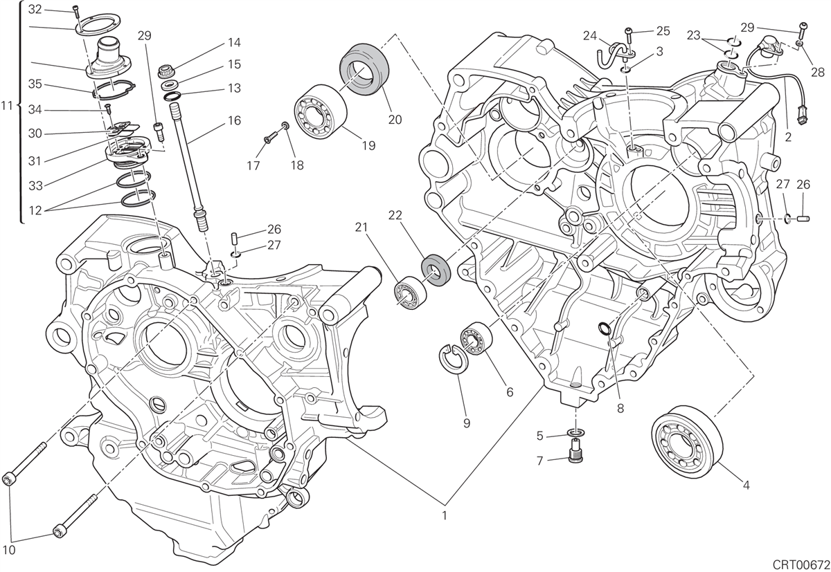 010 CARTER MOTEUR POUR STREETFIGHTER 848 2015