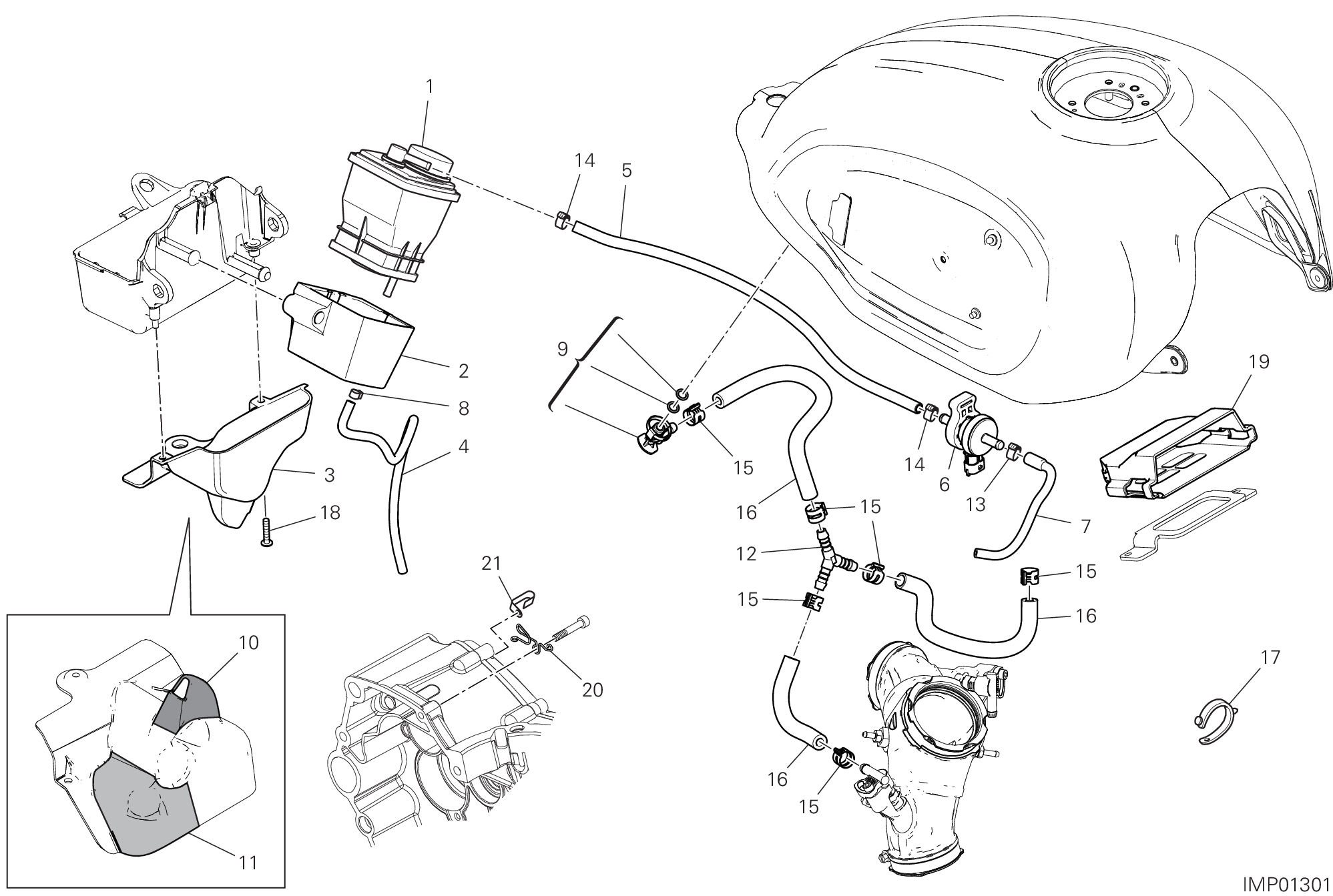 36B FILTRE CANISTER POUR SCRAMBLER 1100 TRIBUTE PRO 2022